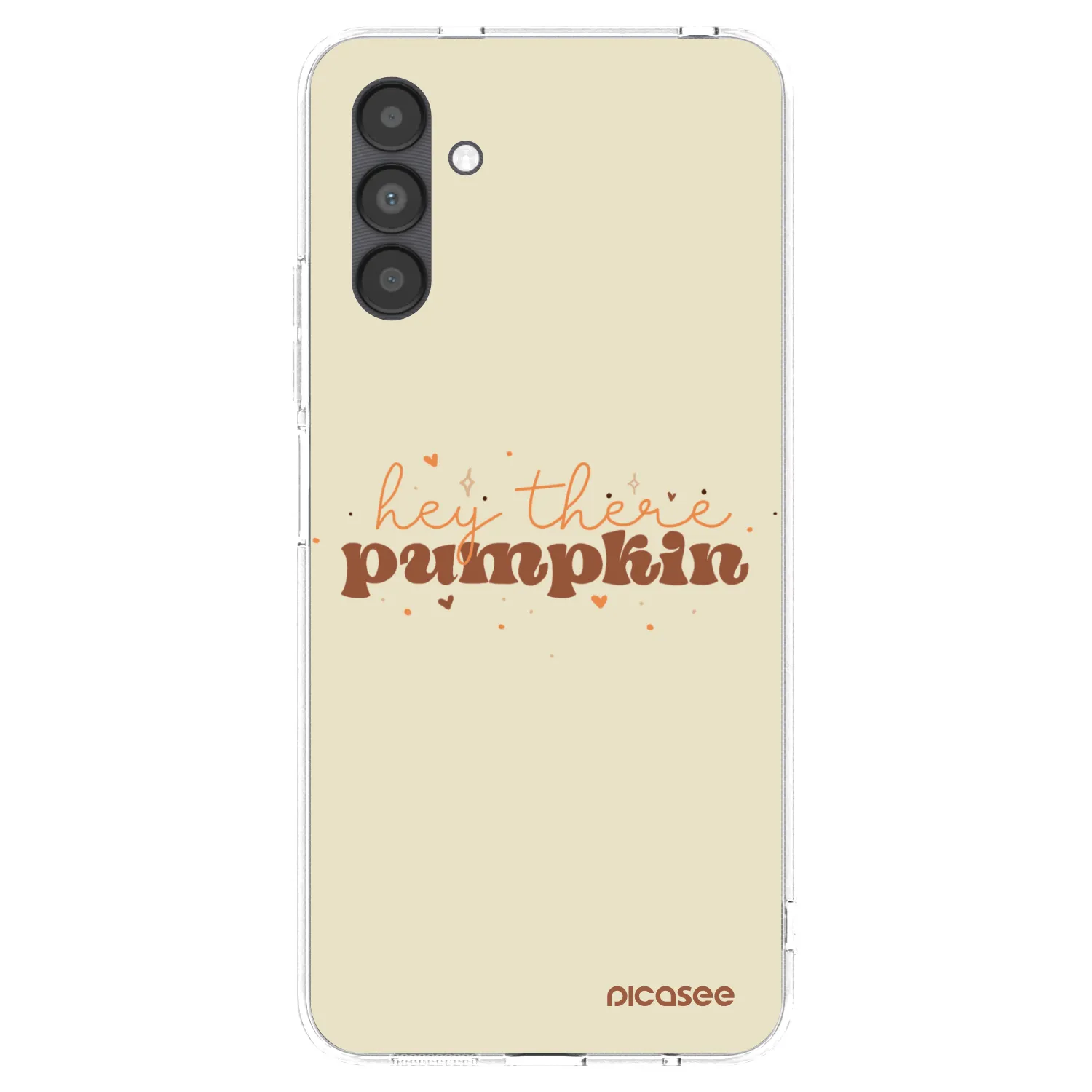 Picasee silikonový průhledný obal pro Samsung Galaxy A04s A047F - Hey there pumpkin