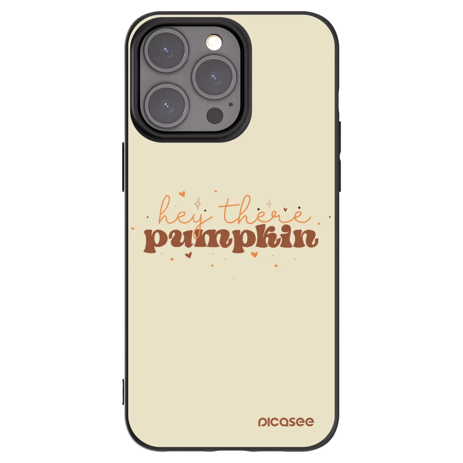 Picasee silikonový černý obal pro Apple iPhone 15 Pro Max - Hey there pumpkin