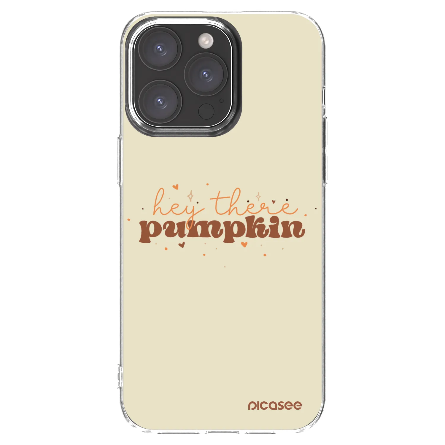 Picasee silikonový průhledný obal pro Apple iPhone 15 Pro Max - Hey there pumpkin