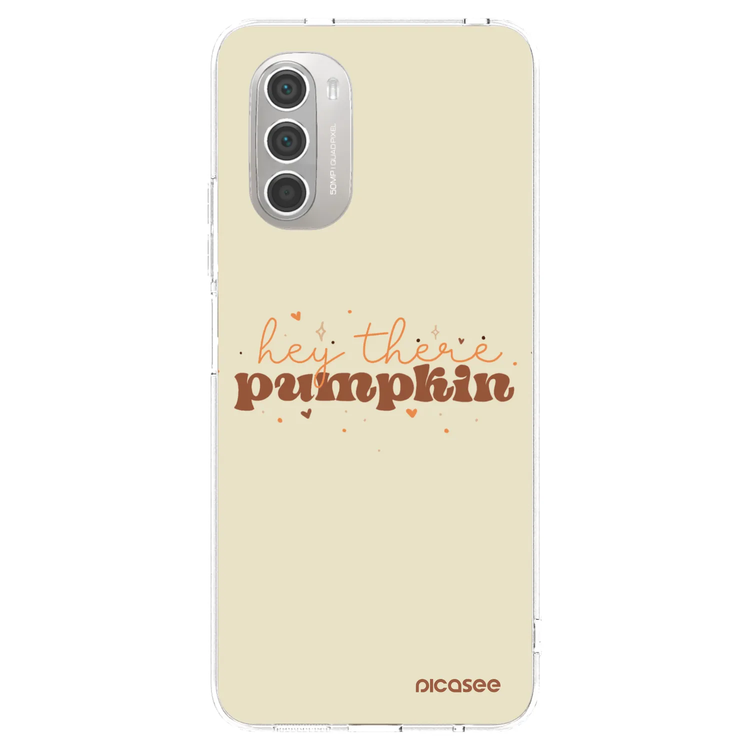 Picasee silikonový průhledný obal pro Motorola Moto G51 - Hey there pumpkin