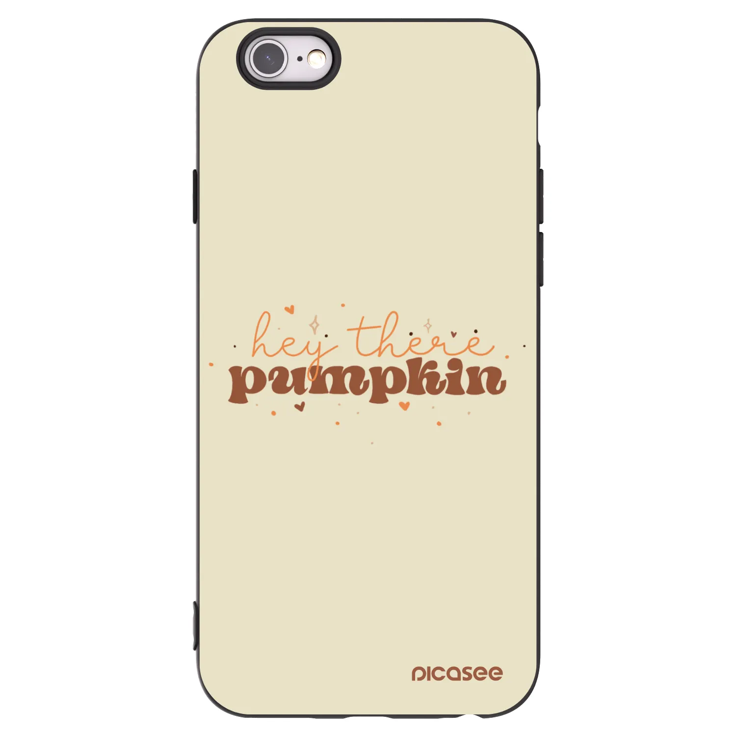 Picasee silikonový černý obal pro Apple iPhone 6/6S - Hey there pumpkin