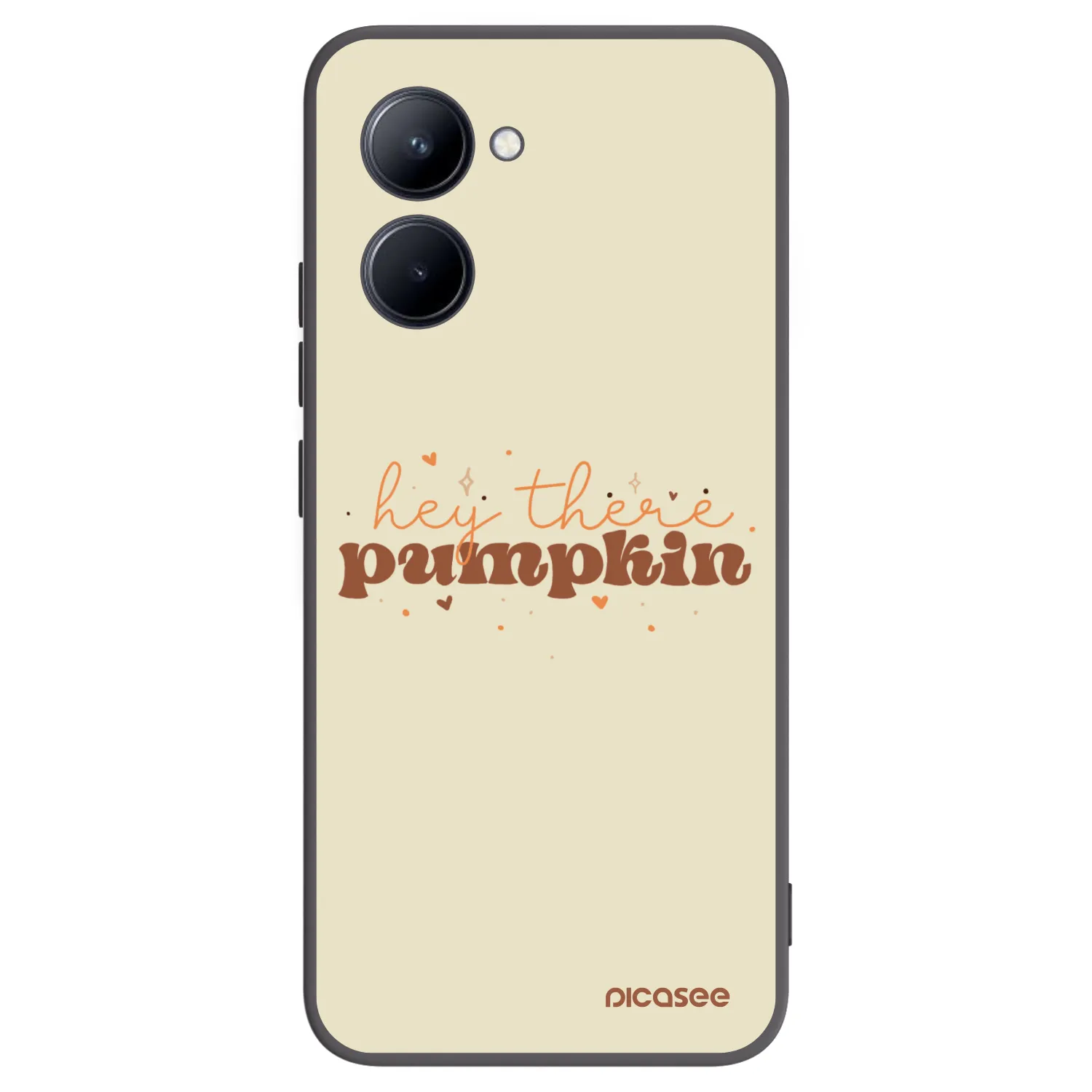 Picasee silikonový černý obal pro Realme C33 (2023) - Hey there pumpkin