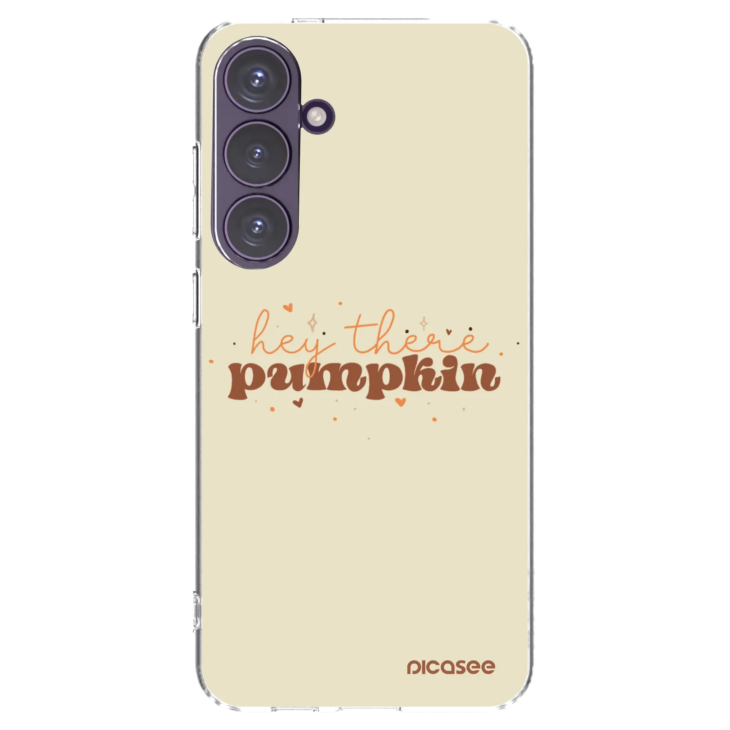 Picasee silikonový průhledný obal pro Samsung Galaxy S24+ S926B 5G - Hey there pumpkin