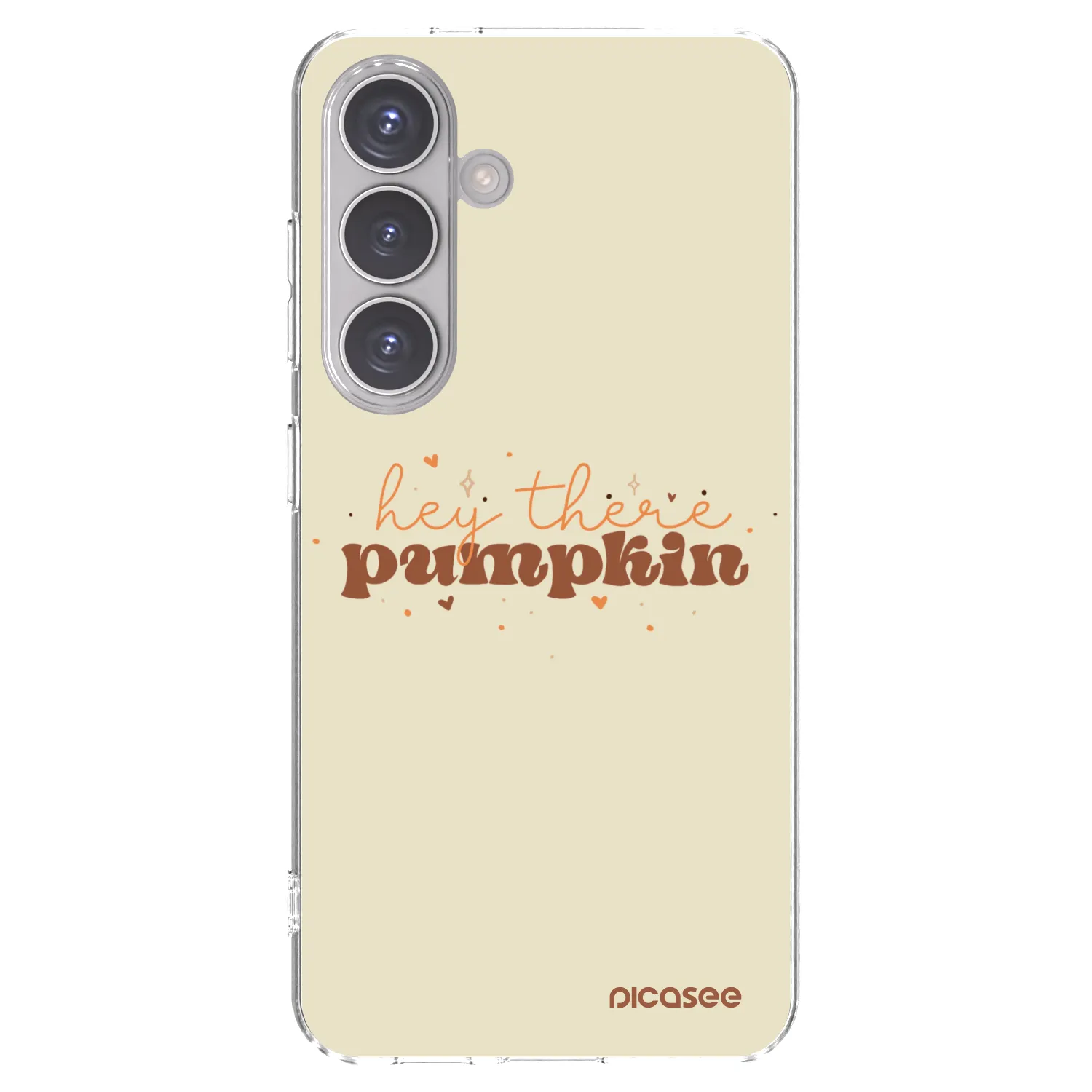 Picasee silikonový průhledný obal pro Samsung Galaxy S24 S921B 5G - Hey there pumpkin