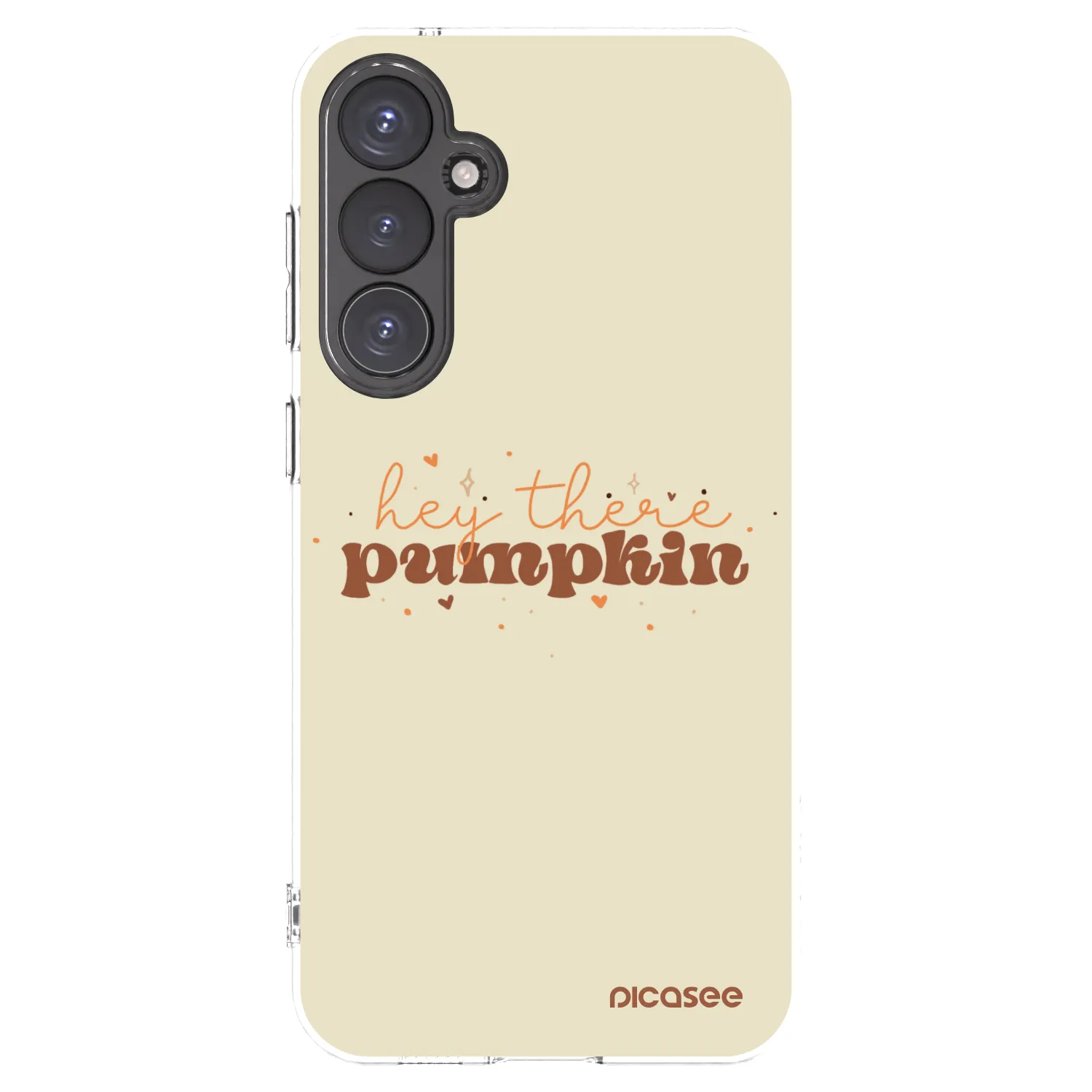 Picasee silikonový průhledný obal pro Samsung Galaxy S23 FE S711B - Hey there pumpkin