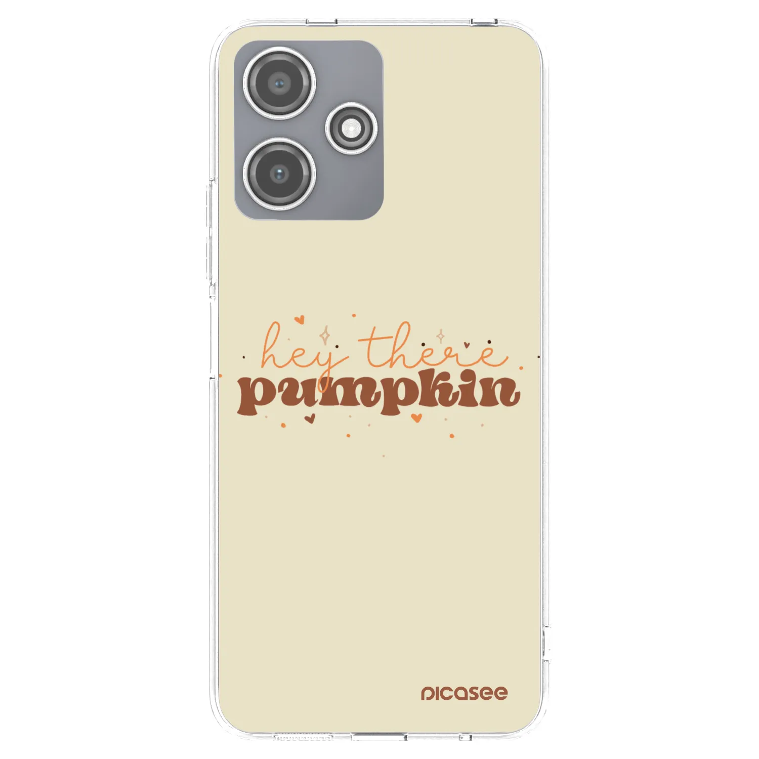 Picasee silikonový průhledný obal pro Xiaomi Redmi 12 5G - Hey there pumpkin