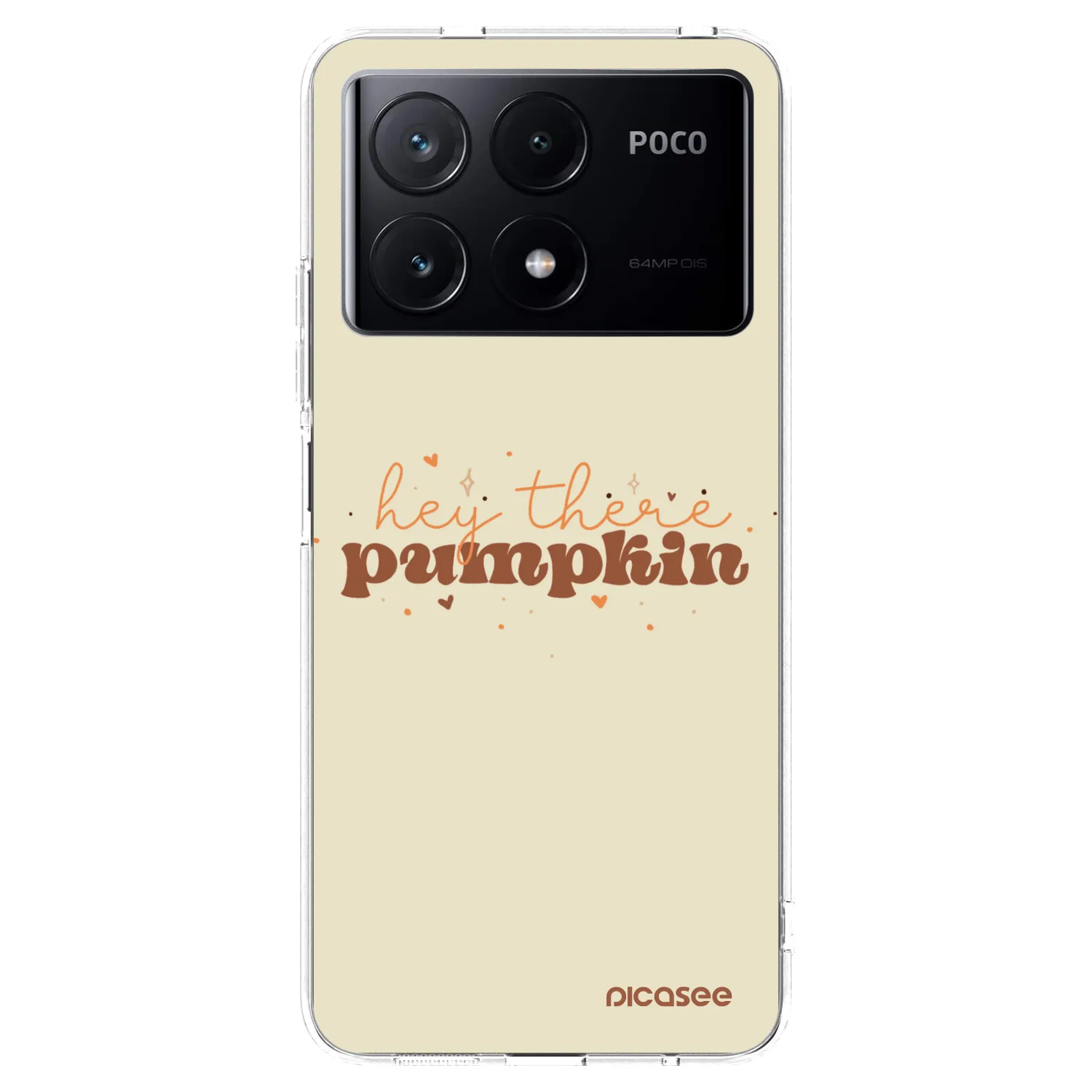Picasee silikonový průhledný obal pro Xiaomi Poco X6 Pro - Hey there pumpkin