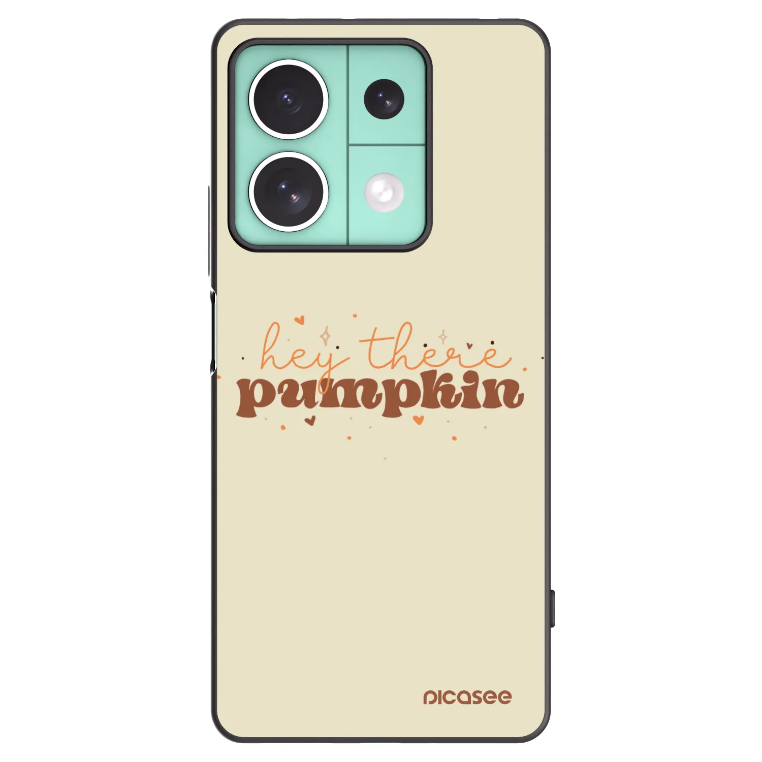 Picasee silikonový černý obal pro Xiaomi Redmi Note 13 5G - Hey there pumpkin