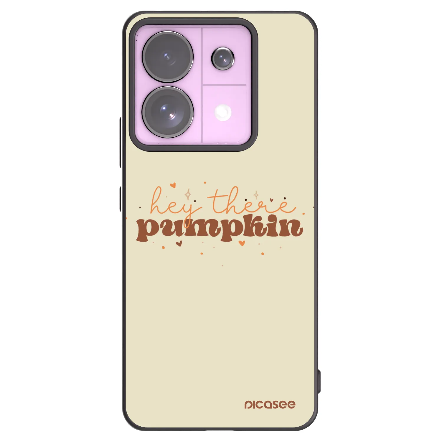 Picasee silikonový černý obal pro Xiaomi Redmi Note 13 Pro 5G - Hey there pumpkin