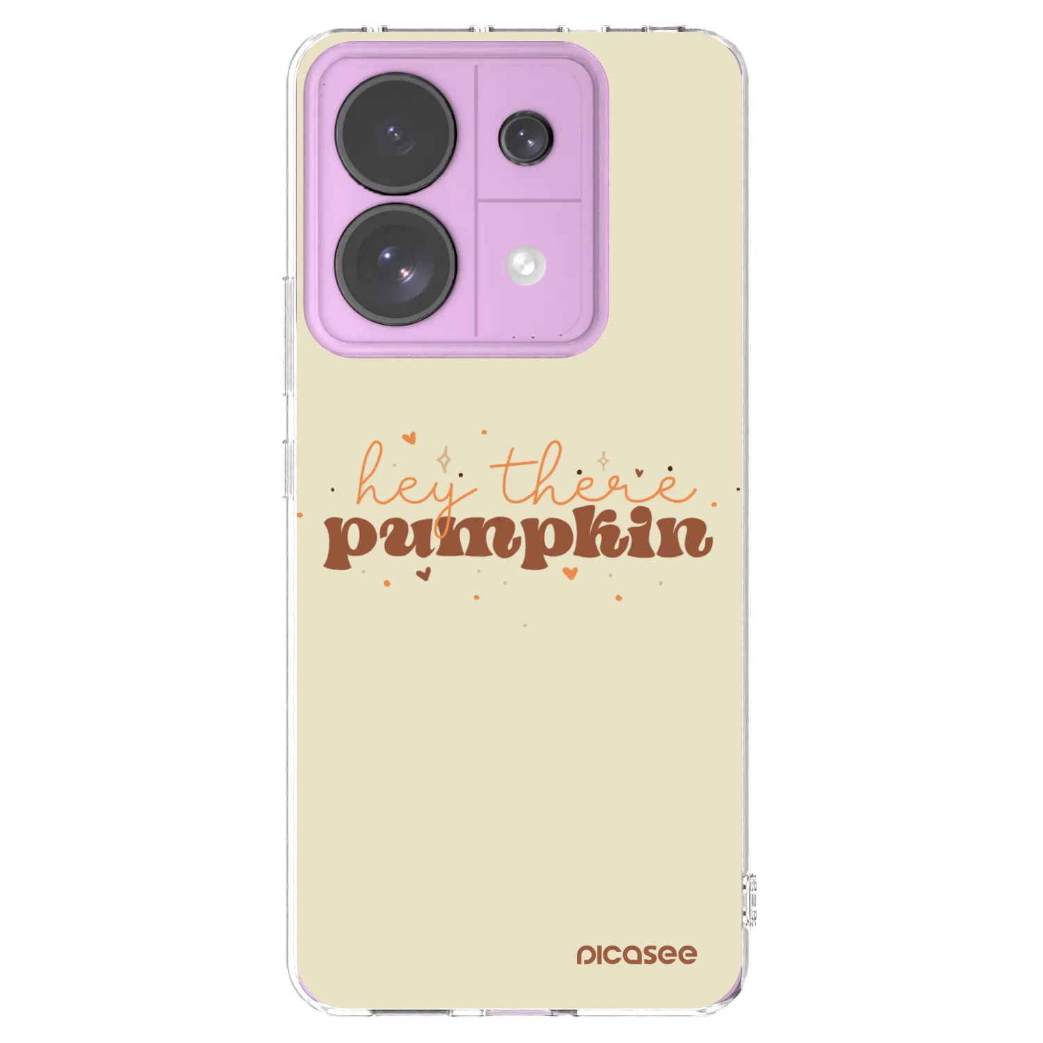 Picasee silikonový průhledný obal pro Xiaomi Redmi Note 13 Pro 5G - Hey there pumpkin
