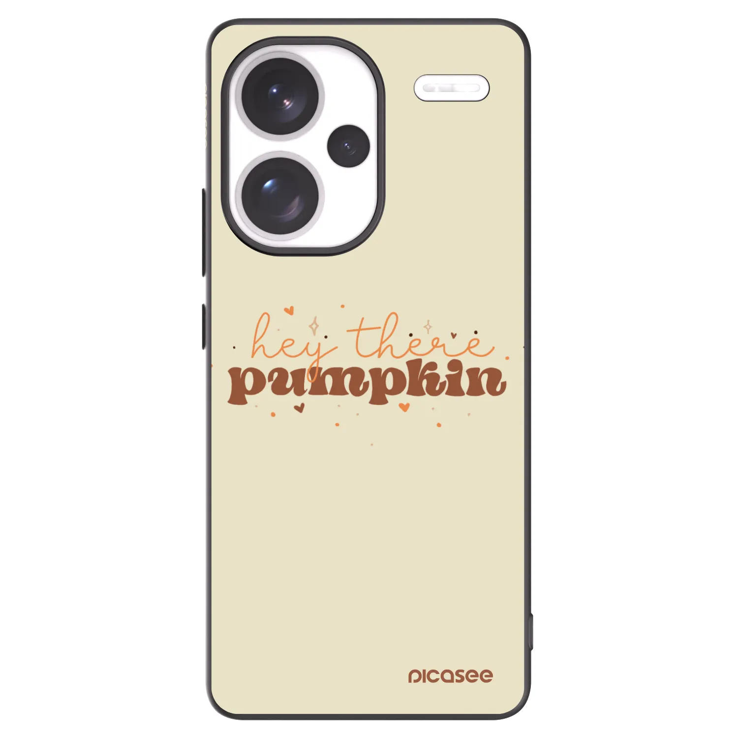 Picasee silikonový černý obal pro Xiaomi Redmi Note 13 Pro+ 5G - Hey there pumpkin