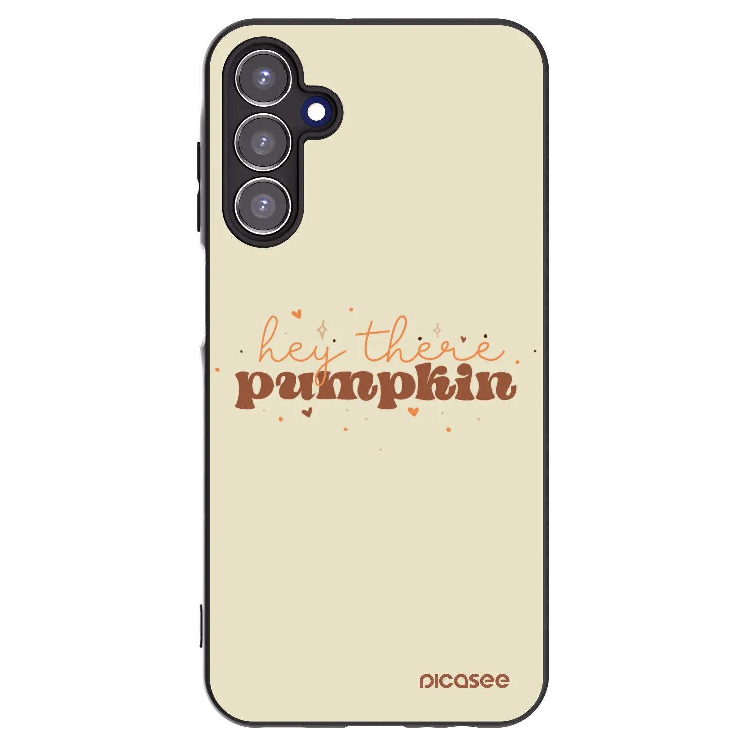 Picasee silikonový černý obal pro Samsung Galaxy A15 A156B 5G - Hey there pumpkin