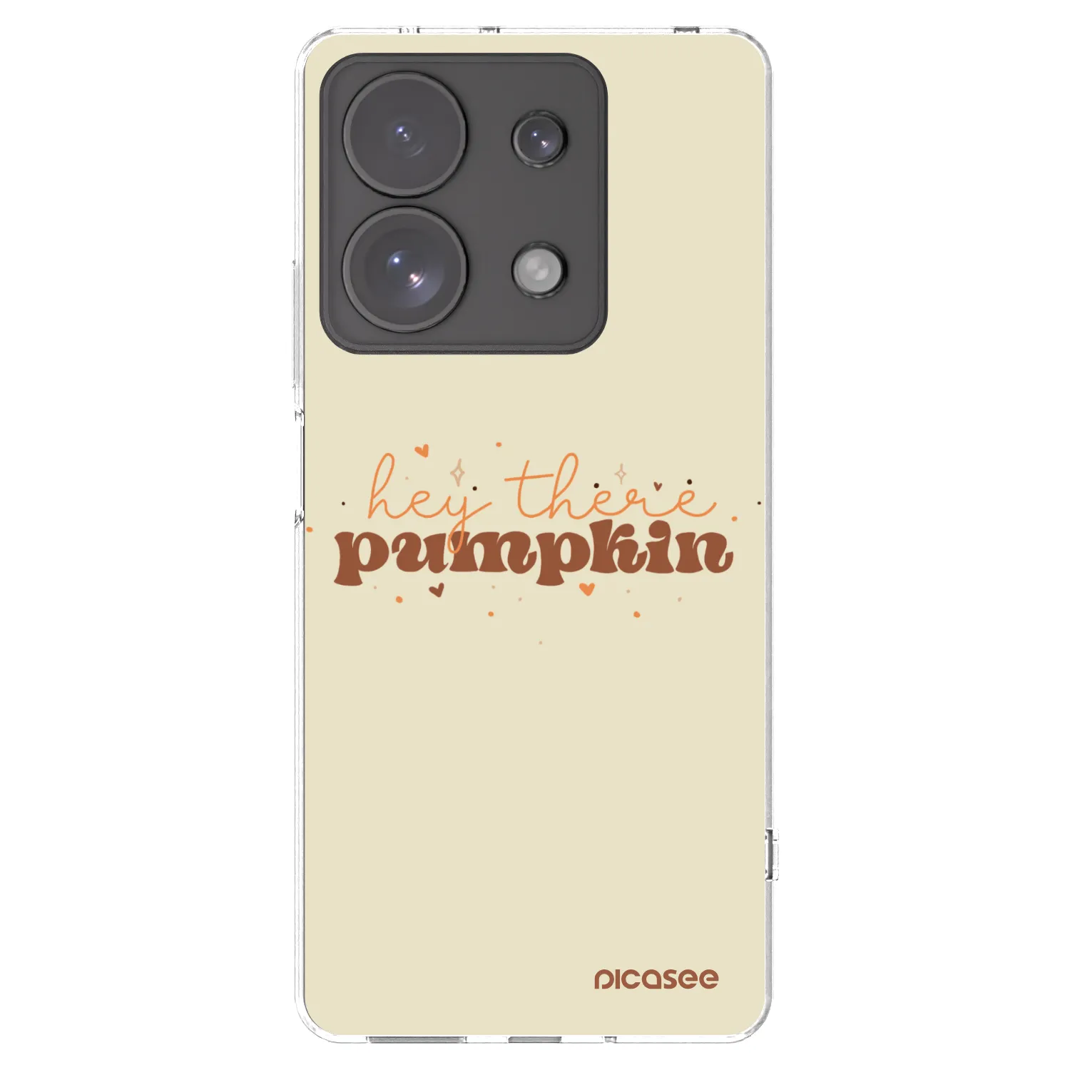 Picasee silikonový průhledný obal pro Xiaomi Redmi Note 13 Pro 4G - Hey there pumpkin
