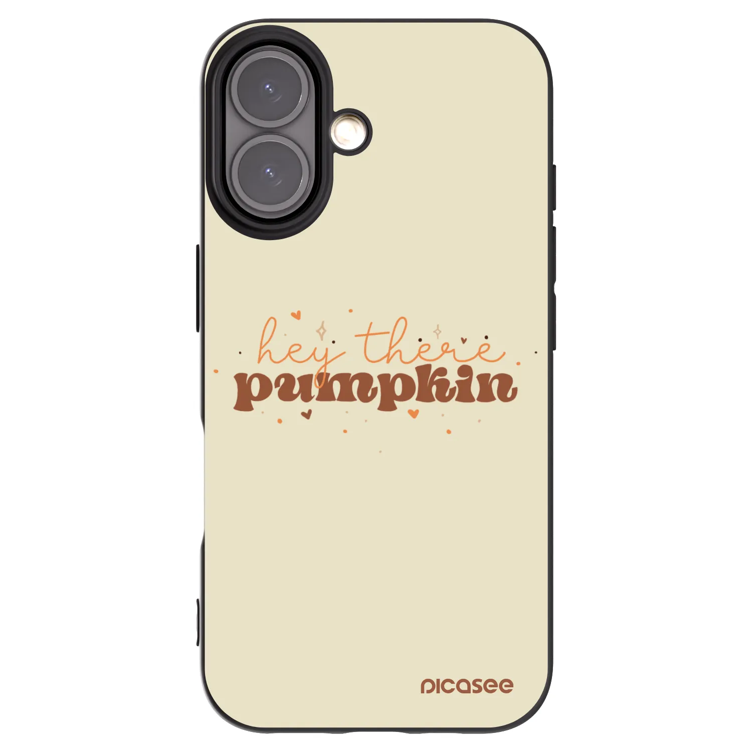 Picasee silikonový černý obal pro Apple iPhone 16 - Hey there pumpkin