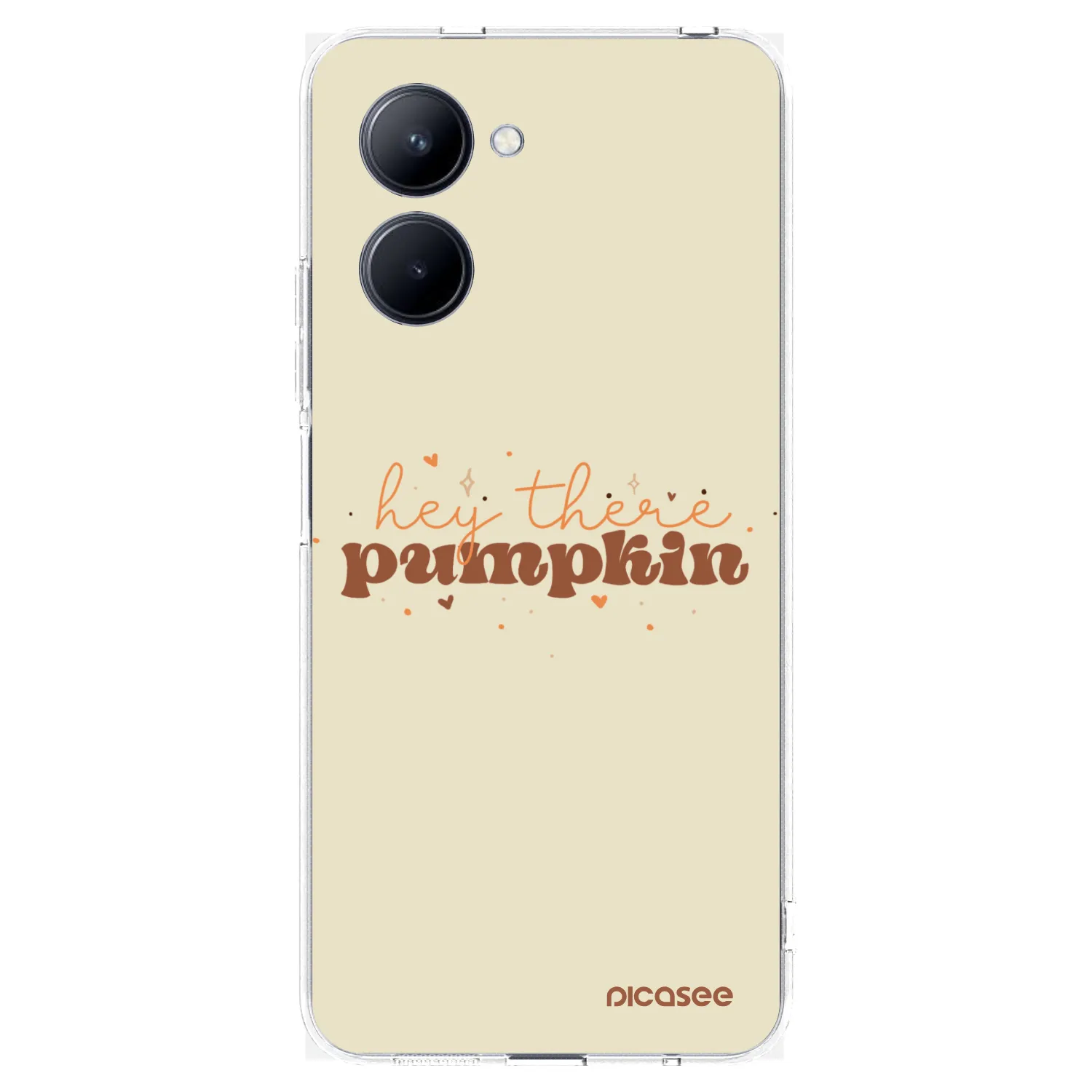 Picasee silikonový průhledný obal pro Realme C33 (2023) - Hey there pumpkin