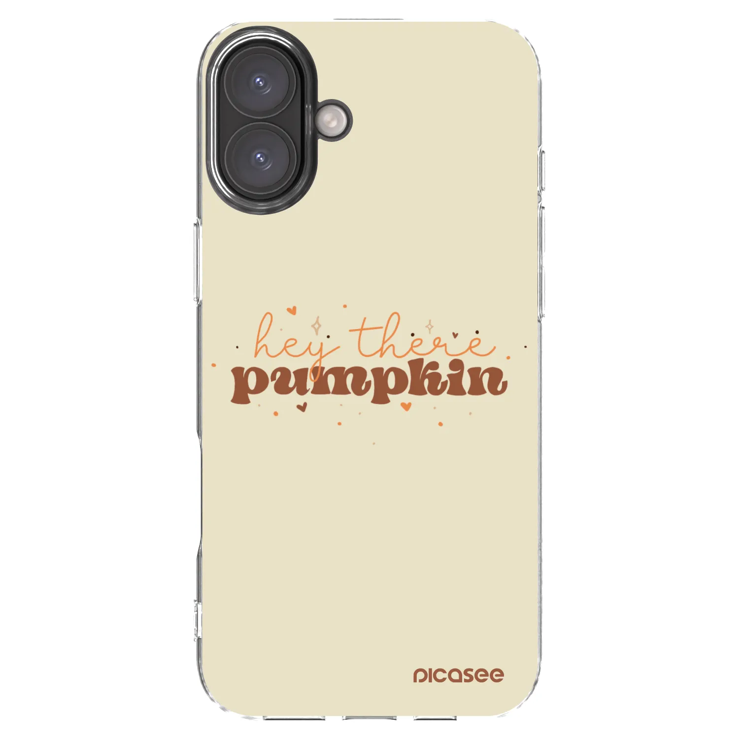 Picasee silikonový průhledný obal pro Apple iPhone 16 Plus - Hey there pumpkin