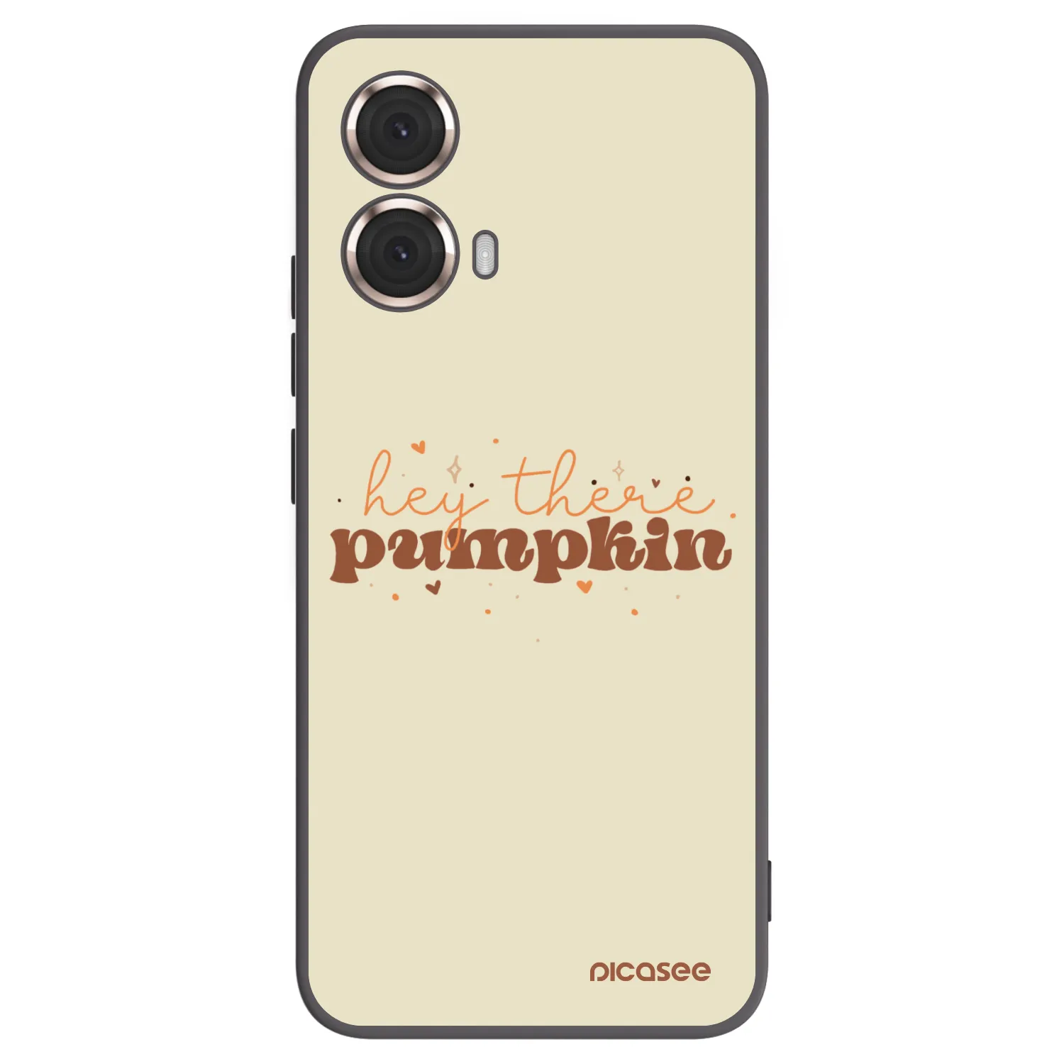 Picasee silikonový černý obal pro Motorola Moto G85 - Hey there pumpkin