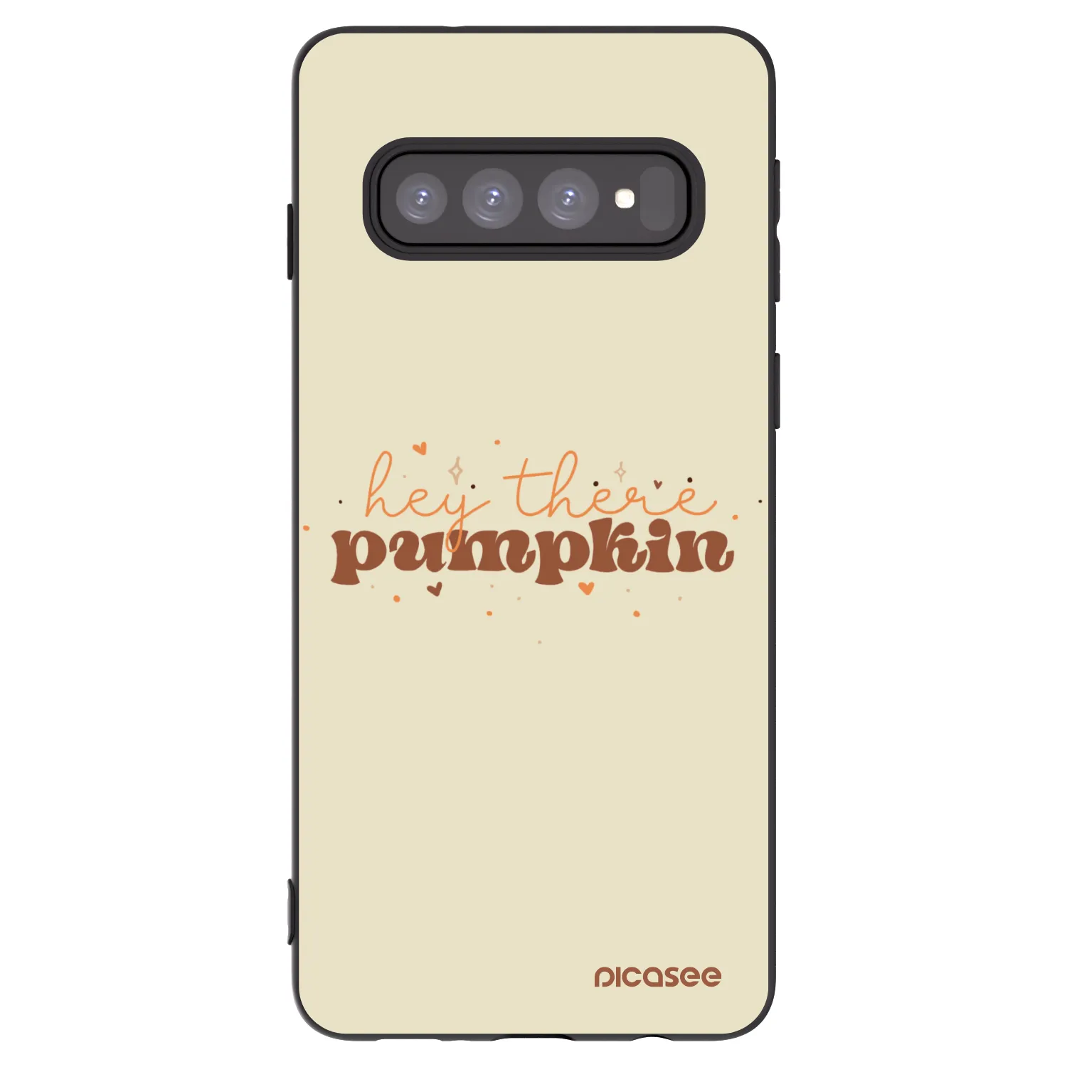Picasee silikonový černý obal pro Samsung Galaxy S10 G973 - Hey there pumpkin