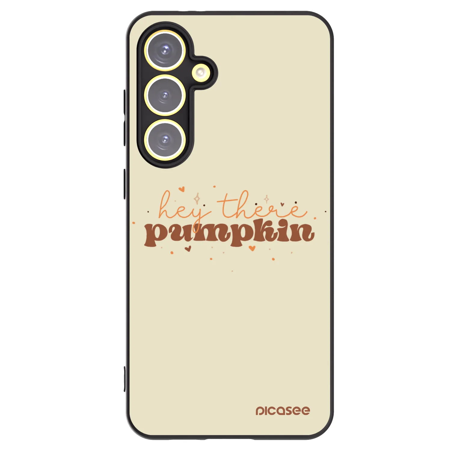 Picasee silikonový černý obal pro Samsung Galaxy S24 FE S721B - Hey there pumpkin