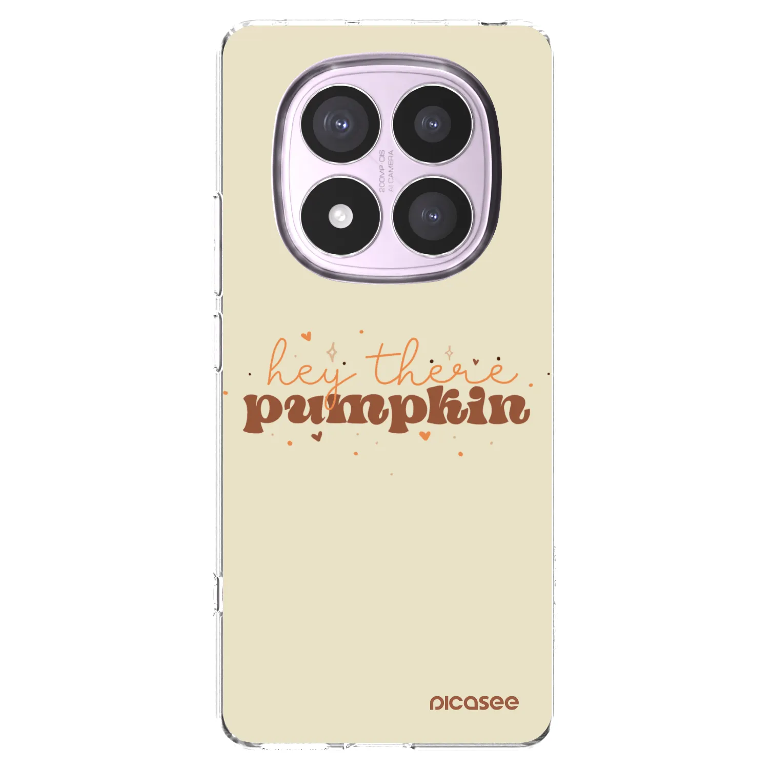 Picasee silikonový průhledný obal pro Xiaomi Redmi Note 14 Pro 5G - Hey there pumpkin