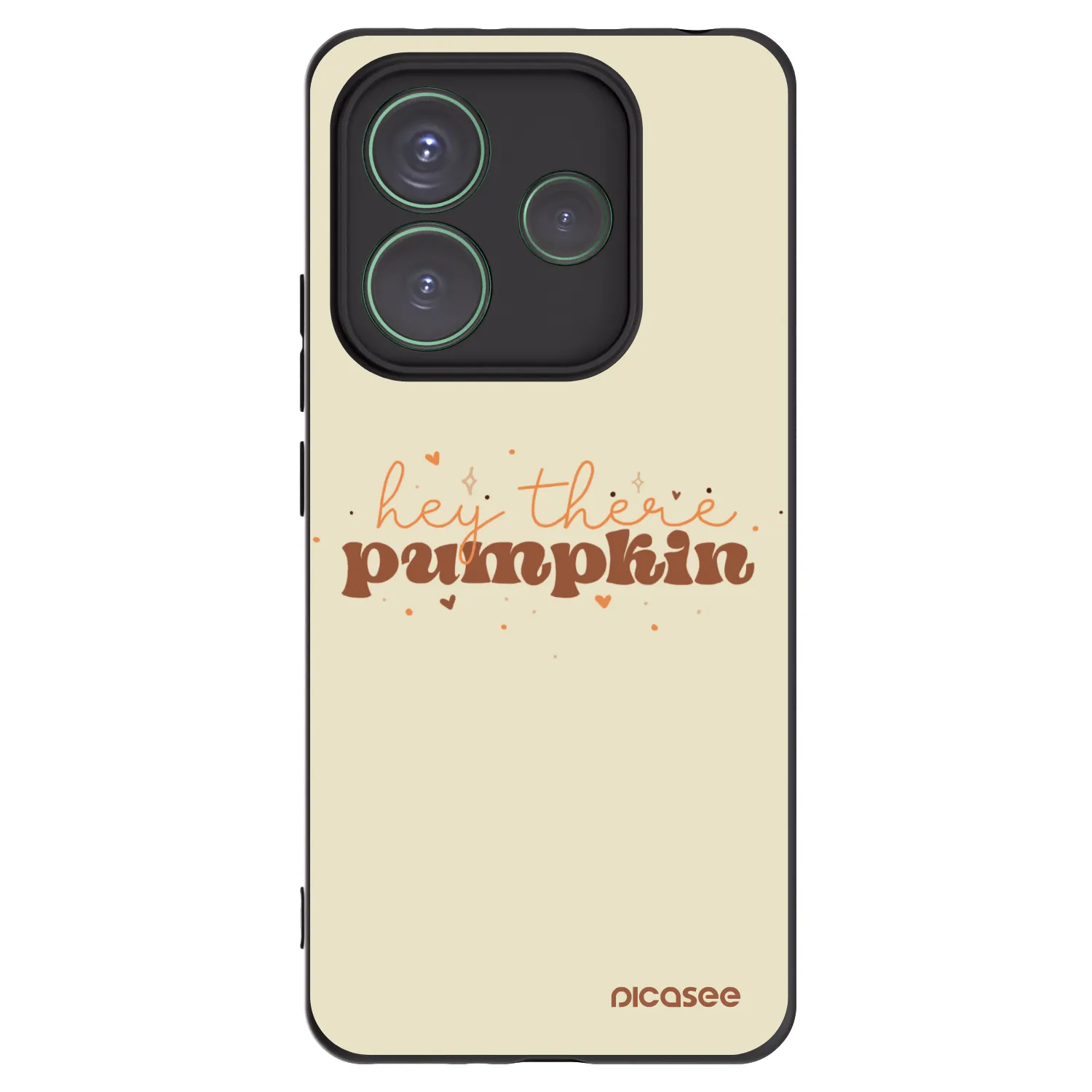 Picasee silikonový černý obal pro Xiaomi Redmi Note 14 5G - Hey there pumpkin