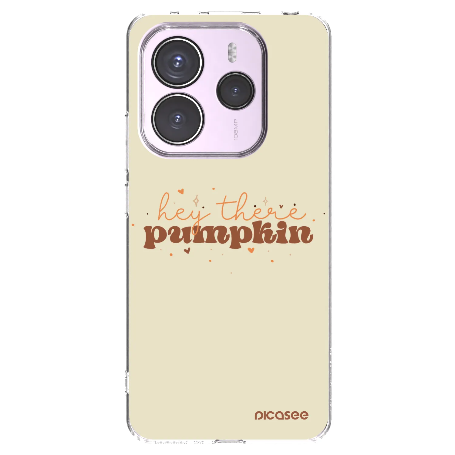 Picasee silikonový průhledný obal pro Xiaomi Redmi Note 14 5G - Hey there pumpkin