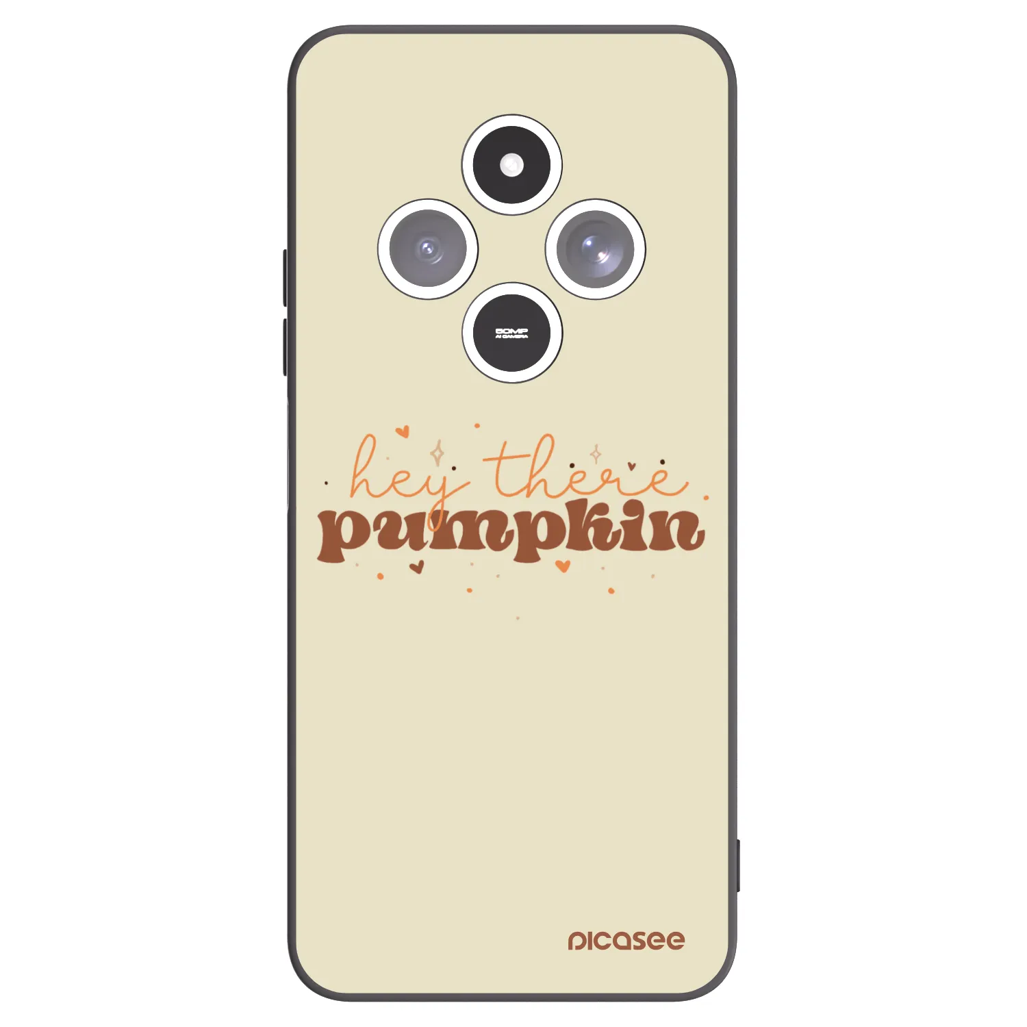 Picasee silikonový černý obal pro Xiaomi Redmi 14C - Hey there pumpkin
