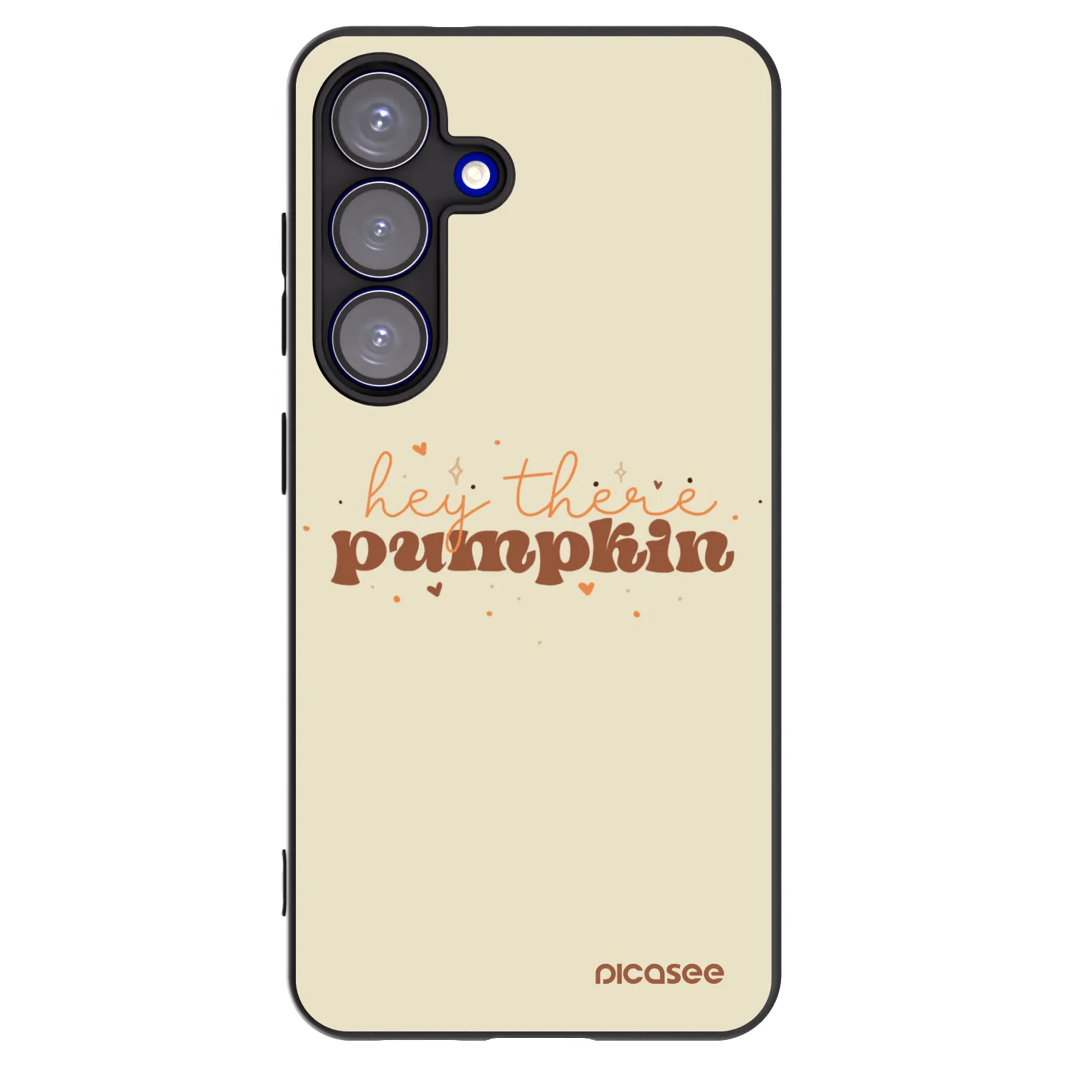 Picasee silikonový černý obal pro Samsung Galaxy S25 5G - Hey there pumpkin