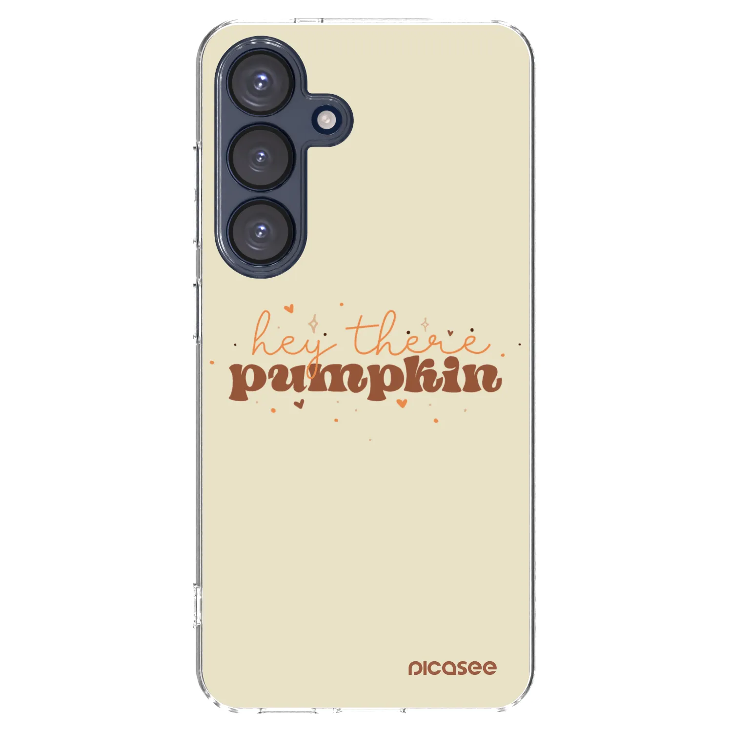 Picasee silikonový průhledný obal pro Samsung Galaxy S25 5G - Hey there pumpkin