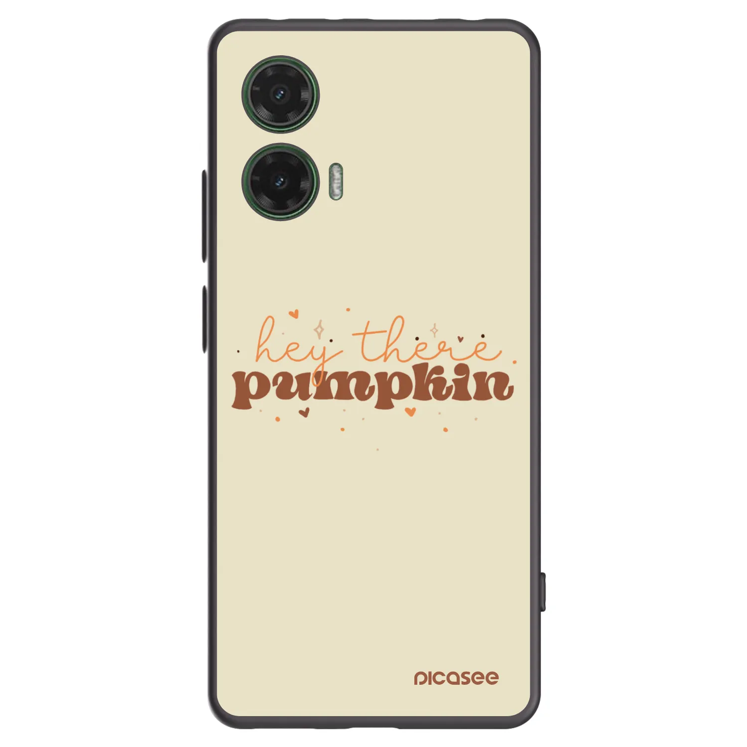 Picasee silikonový černý obal pro Motorola Moto G35 5G - Hey there pumpkin