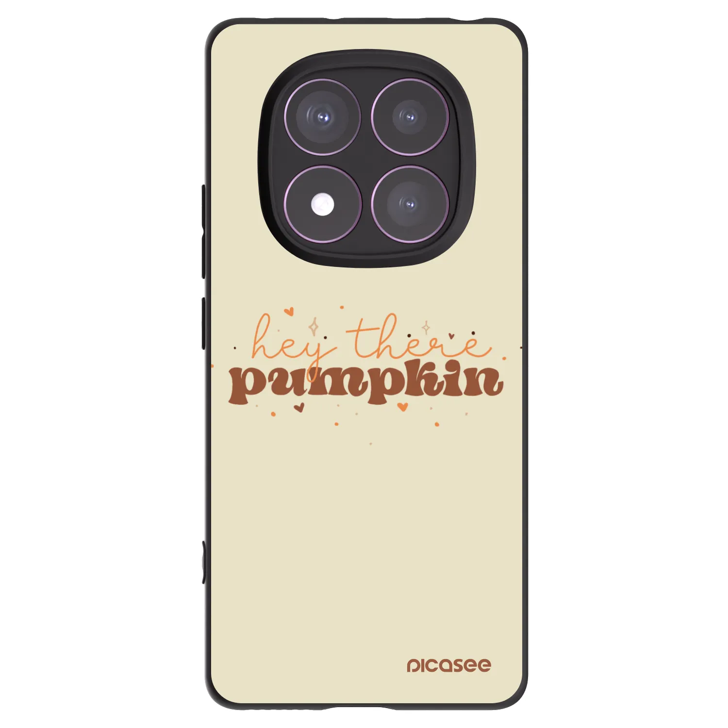Picasee silikonový černý obal pro Xiaomi Redmi Note 14 Pro 4G - Hey there pumpkin