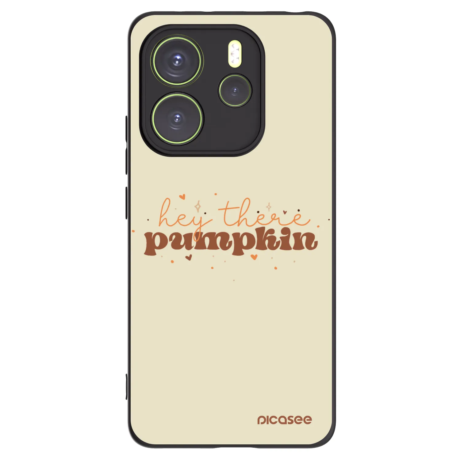 Picasee silikonový černý obal pro Xiaomi Redmi Note 14 4G - Hey there pumpkin