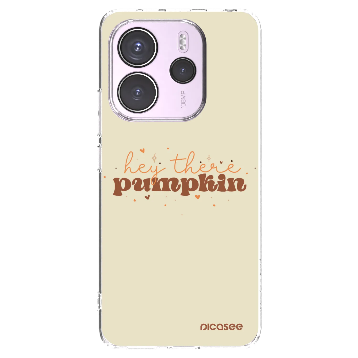Picasee silikonový průhledný obal pro Xiaomi Redmi Note 14 4G - Hey there pumpkin