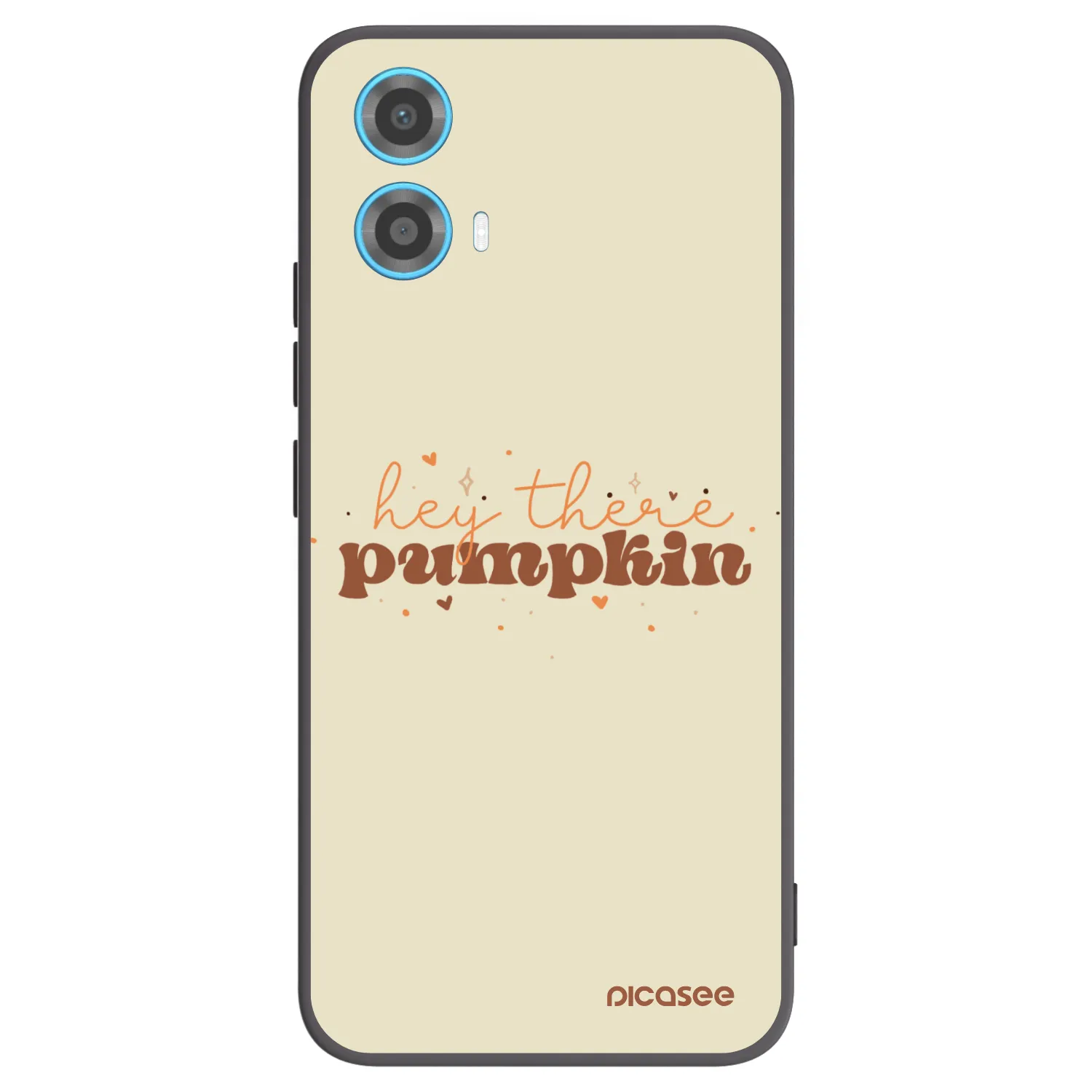 Picasee silikonový černý obal pro Motorola Moto G34 5G - Hey there pumpkin