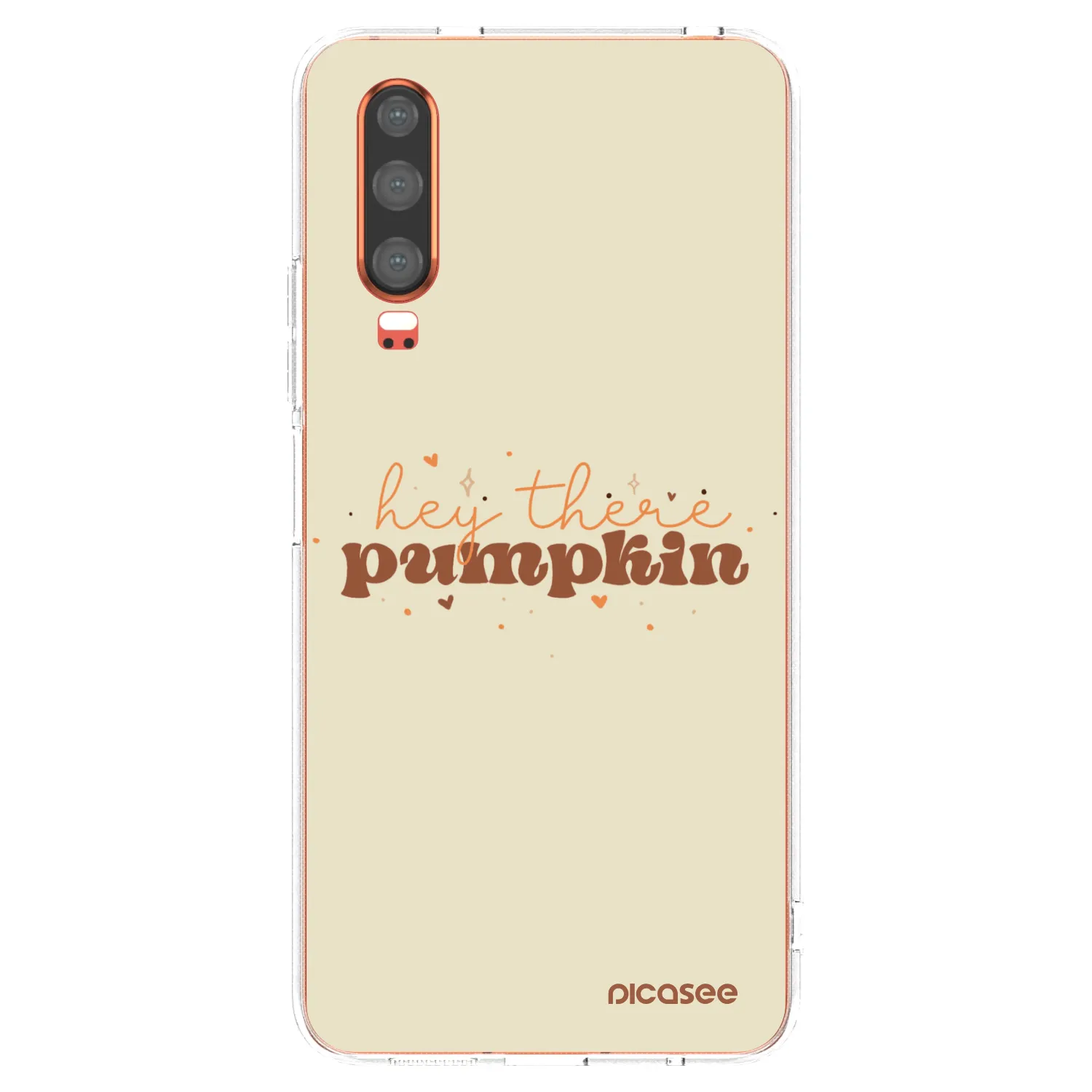 Picasee silikonový průhledný obal pro Huawei P30 - Hey there pumpkin