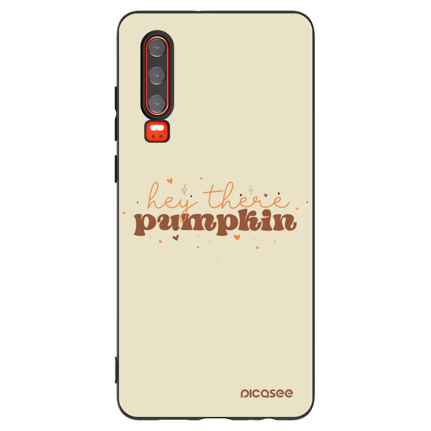 Picasee silikonový černý obal pro Huawei P30 - Hey there pumpkin