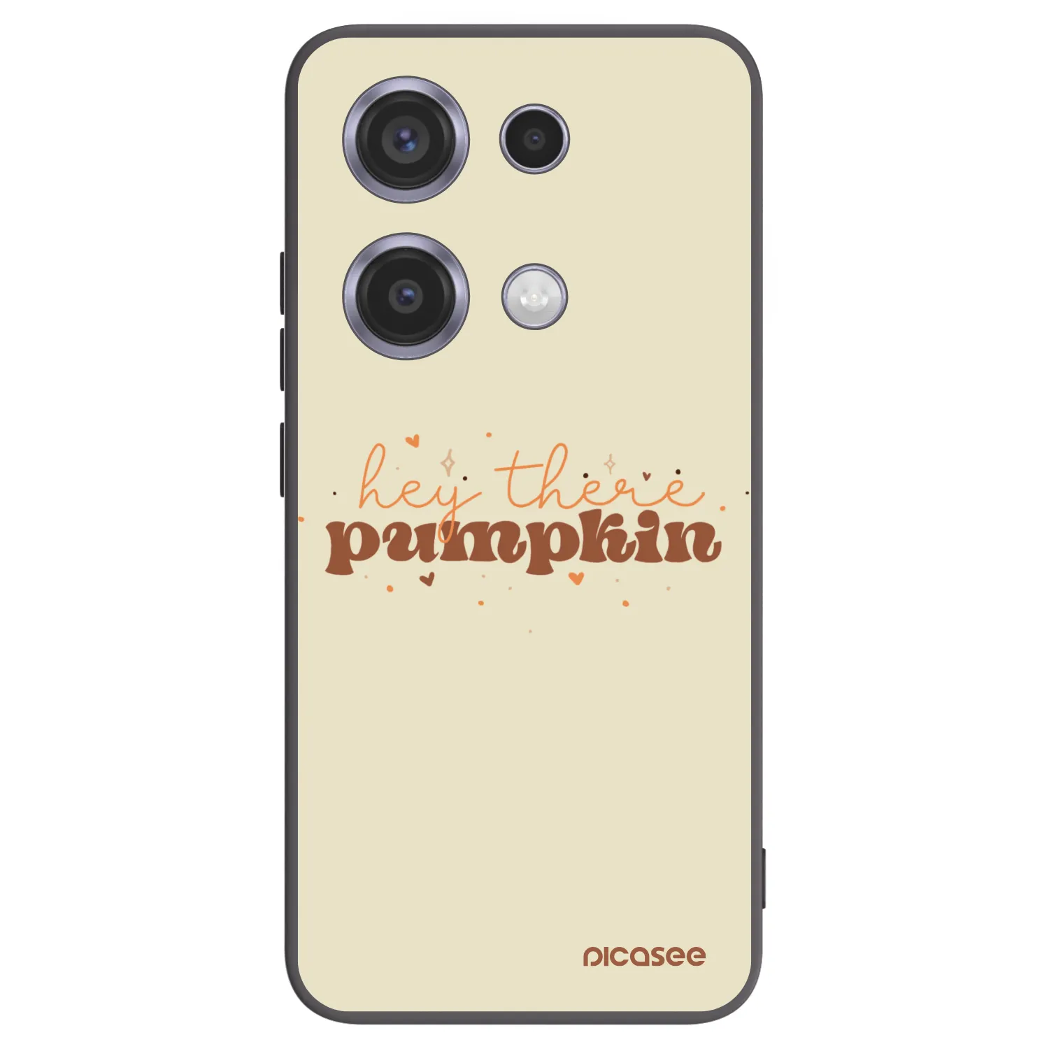 Picasee silikonový černý obal pro Xiaomi Redmi Note 14S - Hey there pumpkin