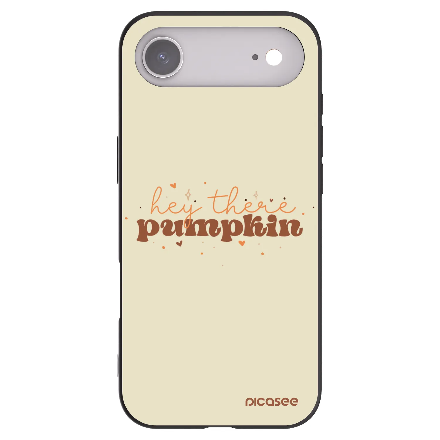 Picasee silikonový černý obal pro Apple iPhone Air - Hey there pumpkin