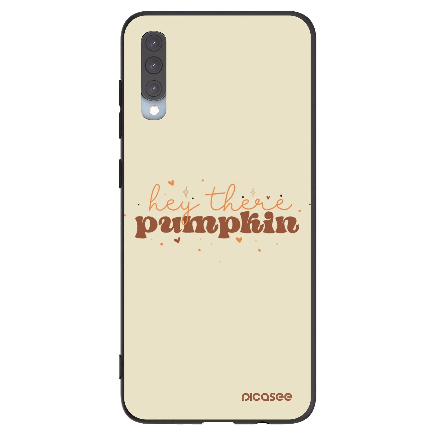 Picasee silikonový černý obal pro Samsung Galaxy A70 A705F - Hey there pumpkin