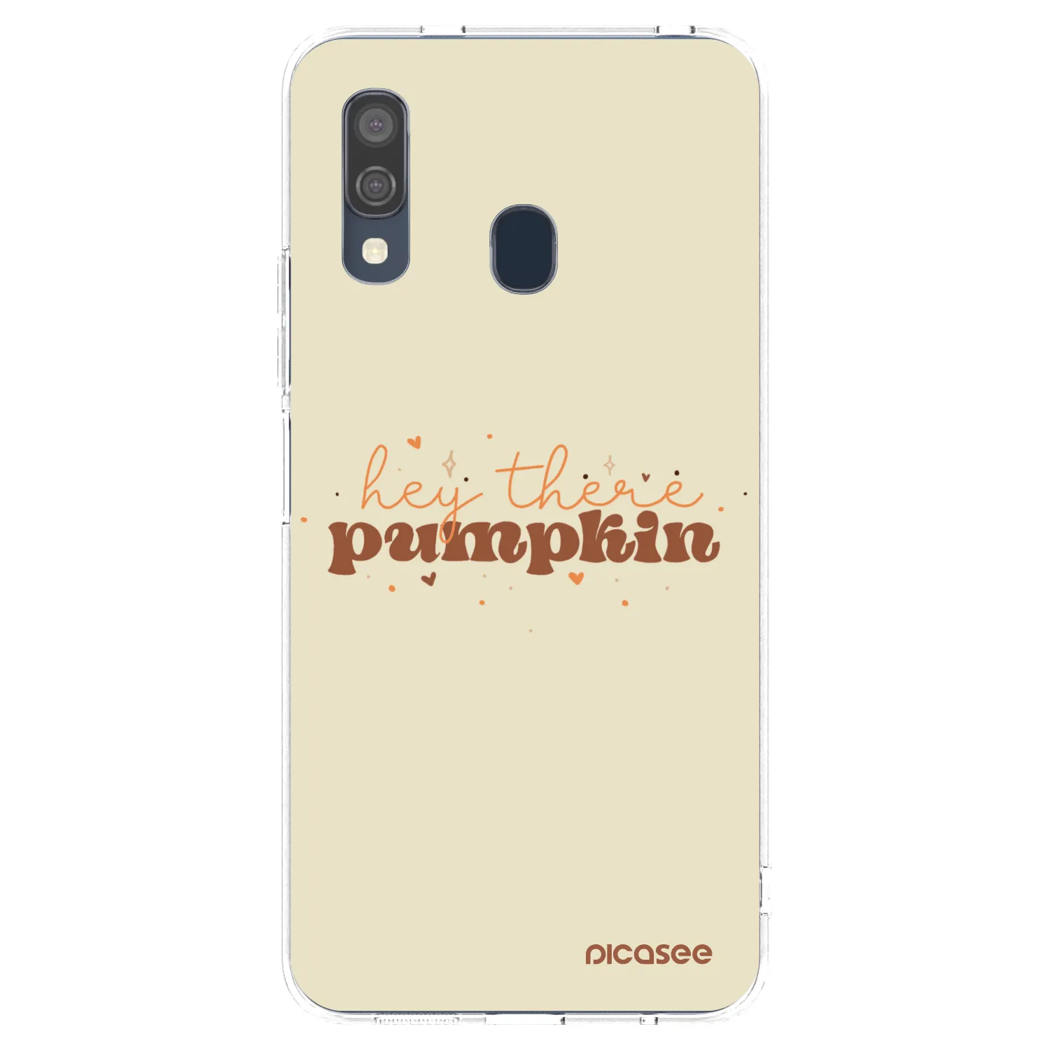 Picasee silikonový průhledný obal pro Samsung Galaxy A40 A405F - Hey there pumpkin
