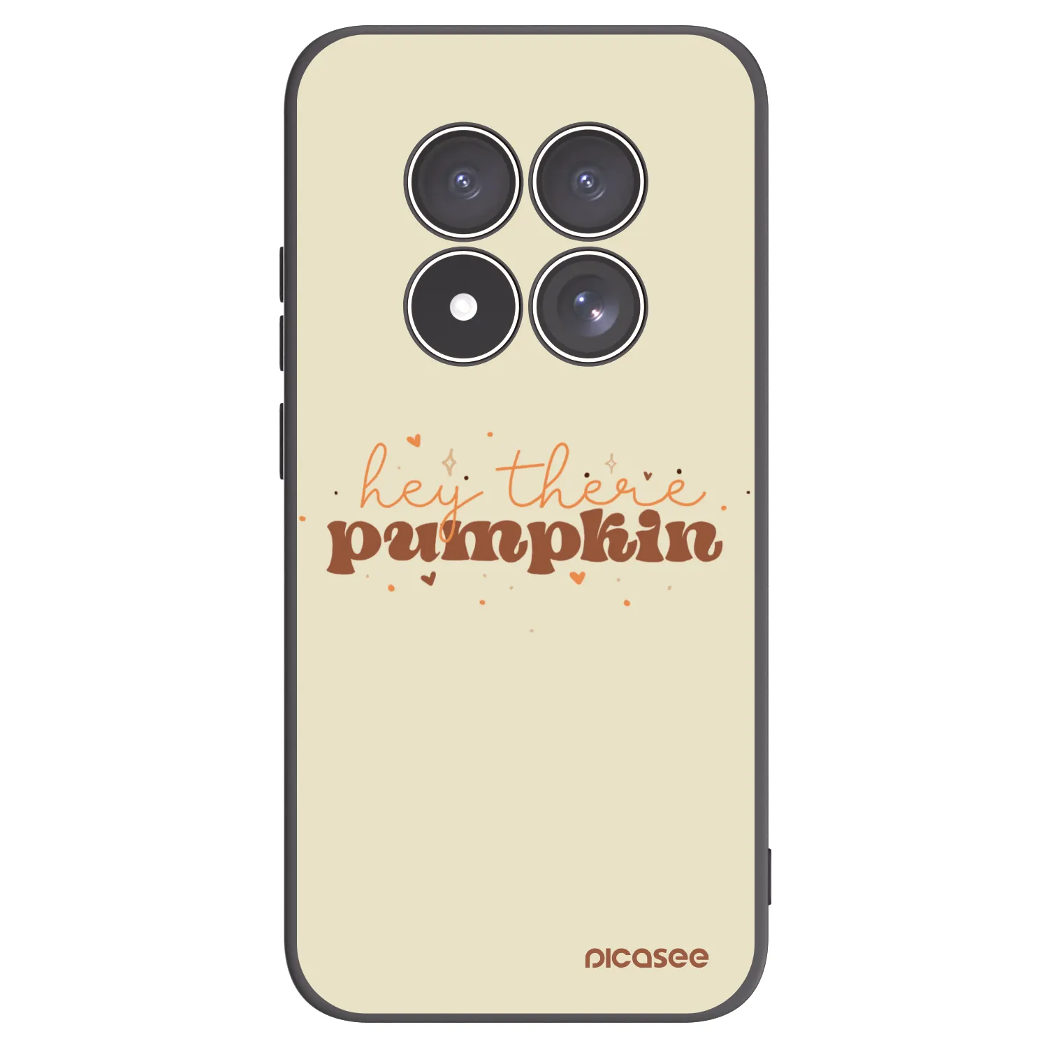 Picasee silikonový černý obal pro Xiaomi Redmi Note 15 Pro 4G - Hey there pumpkin
