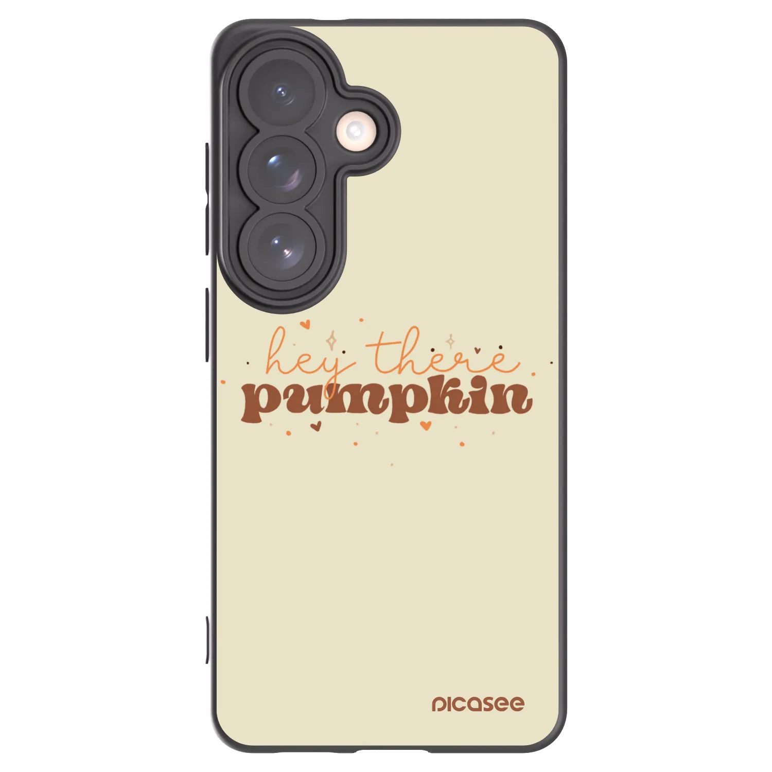 Picasee silikonový černý obal pro Samsung Galaxy S26 - Hey there pumpkin