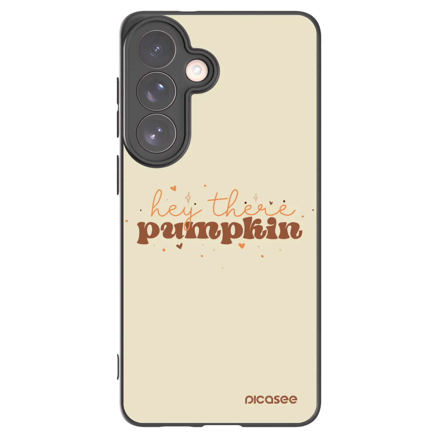 Picasee silikonový černý obal pro Samsung Galaxy S26+ - Hey there pumpkin