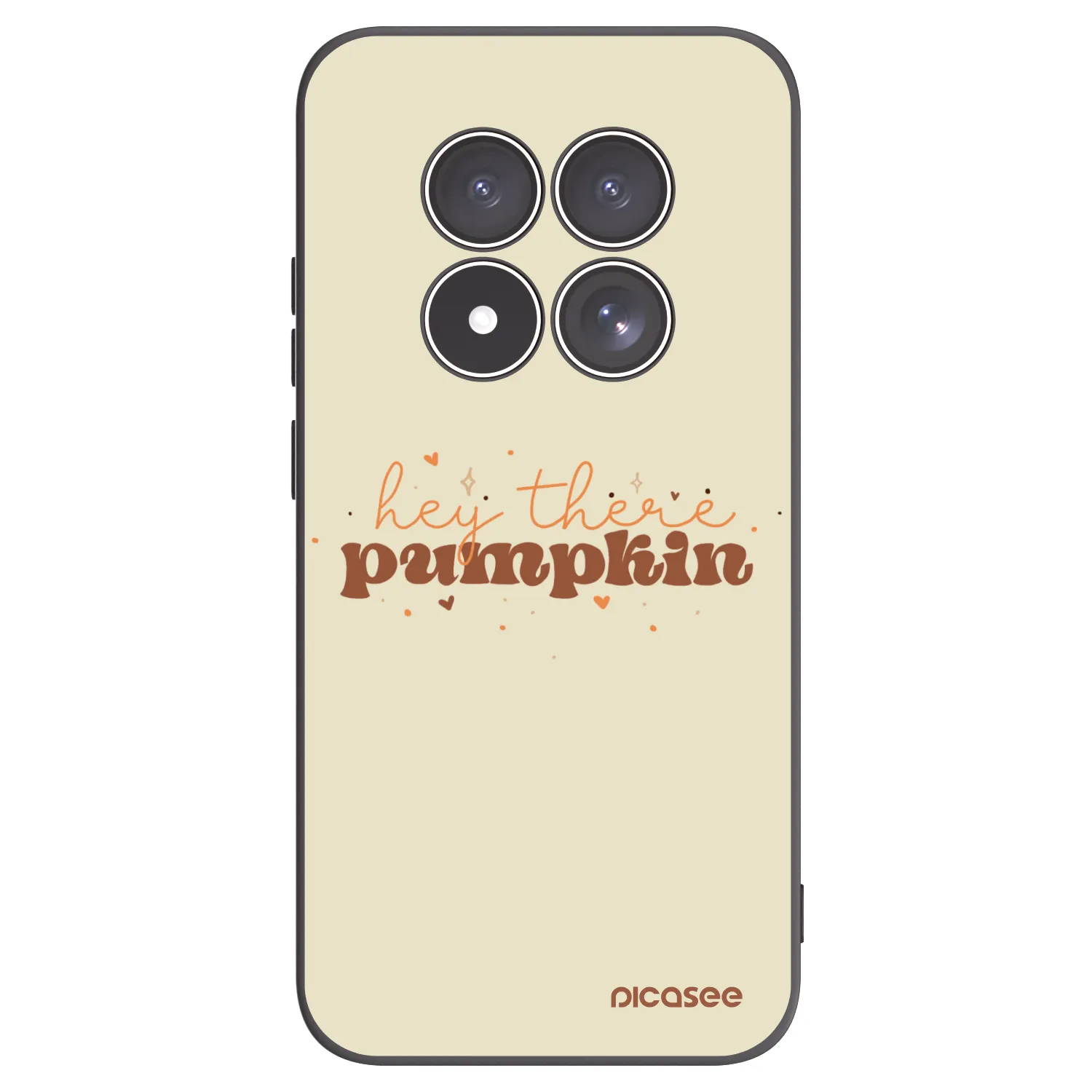 Picasee silikonový černý obal pro Xiaomi Redmi Note 15 Pro 5G - Hey there pumpkin