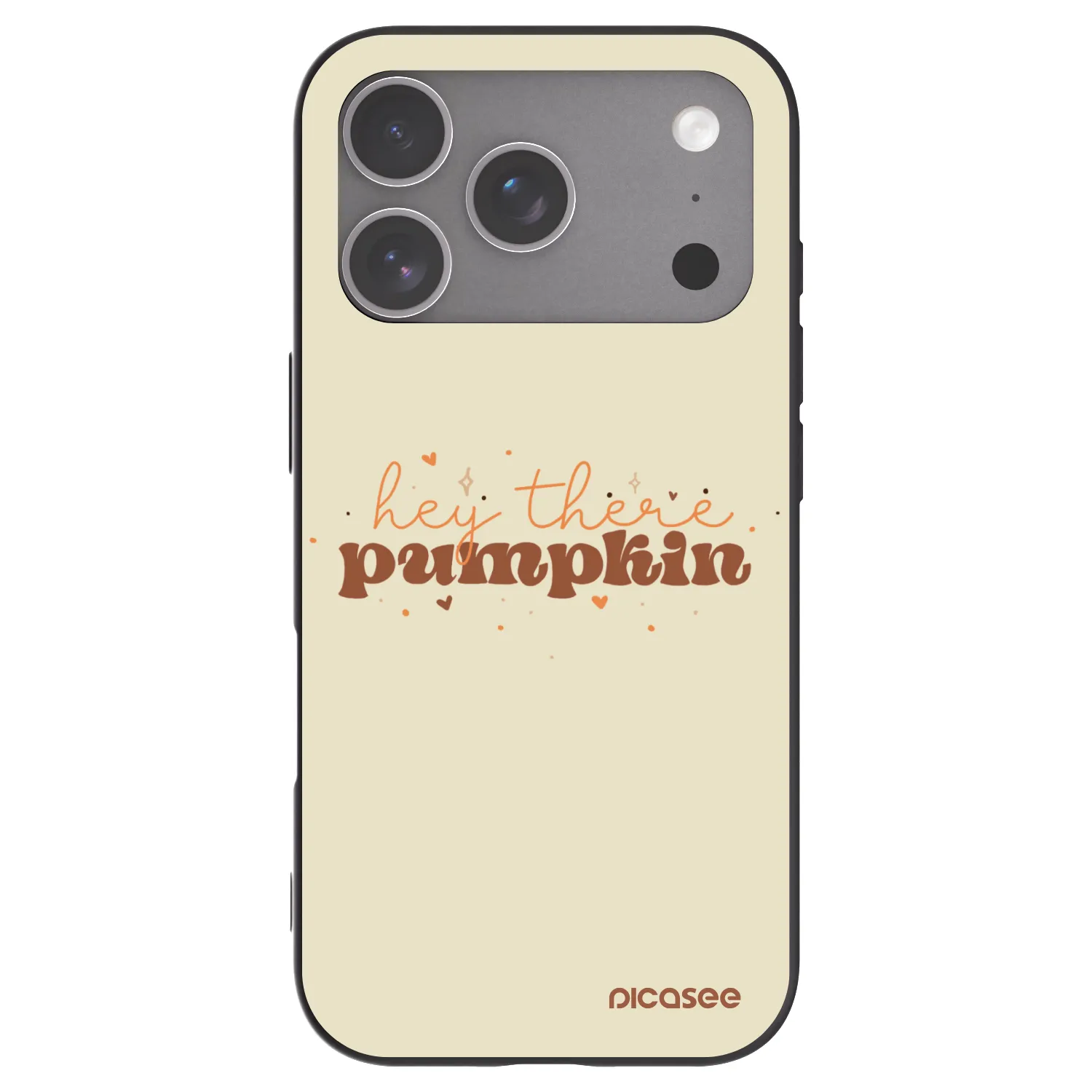 Picasee silikonový černý obal pro Apple iPhone 18 Pro - Hey there pumpkin