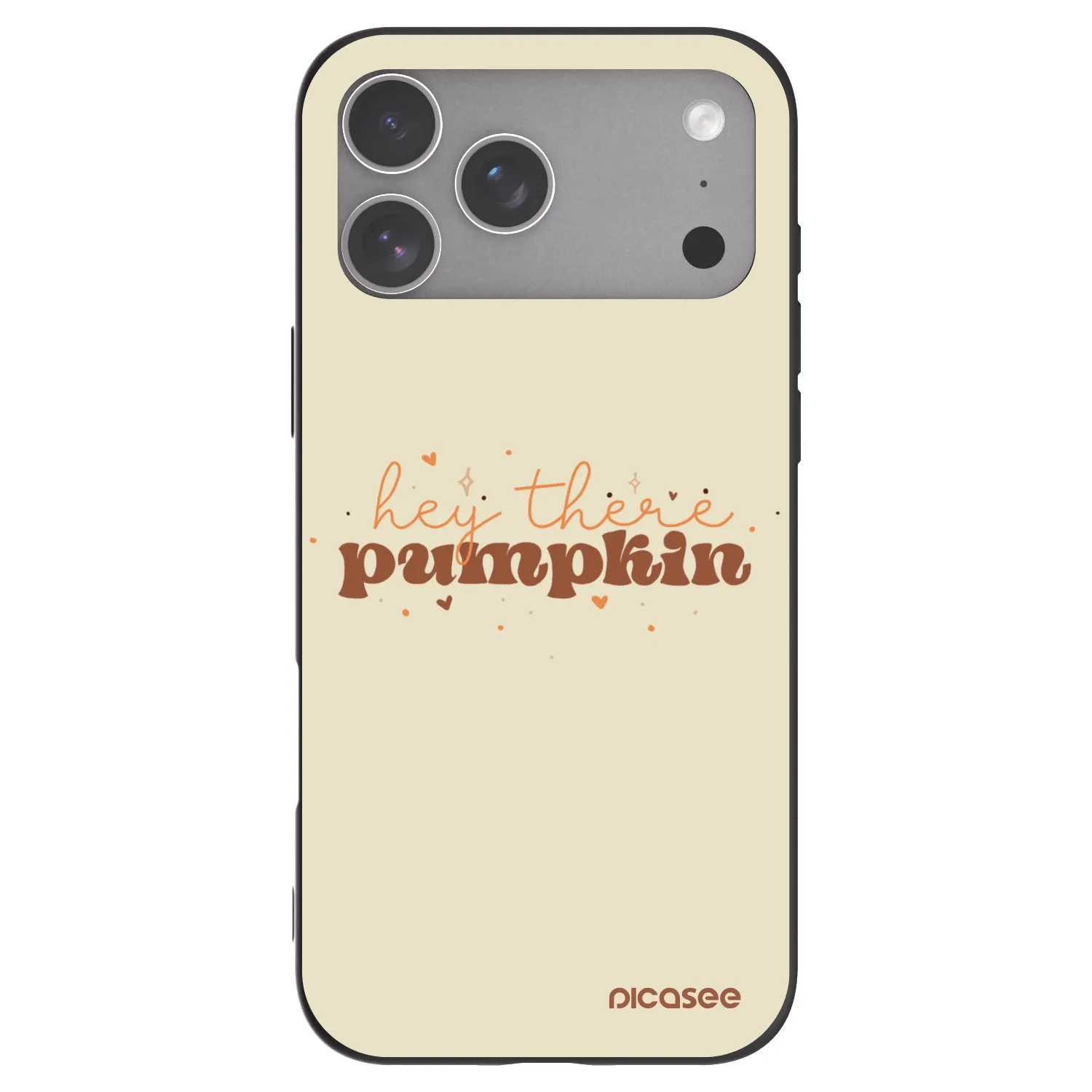 Picasee silikonový černý obal pro Apple iPhone 18 Pro Max - Hey there pumpkin