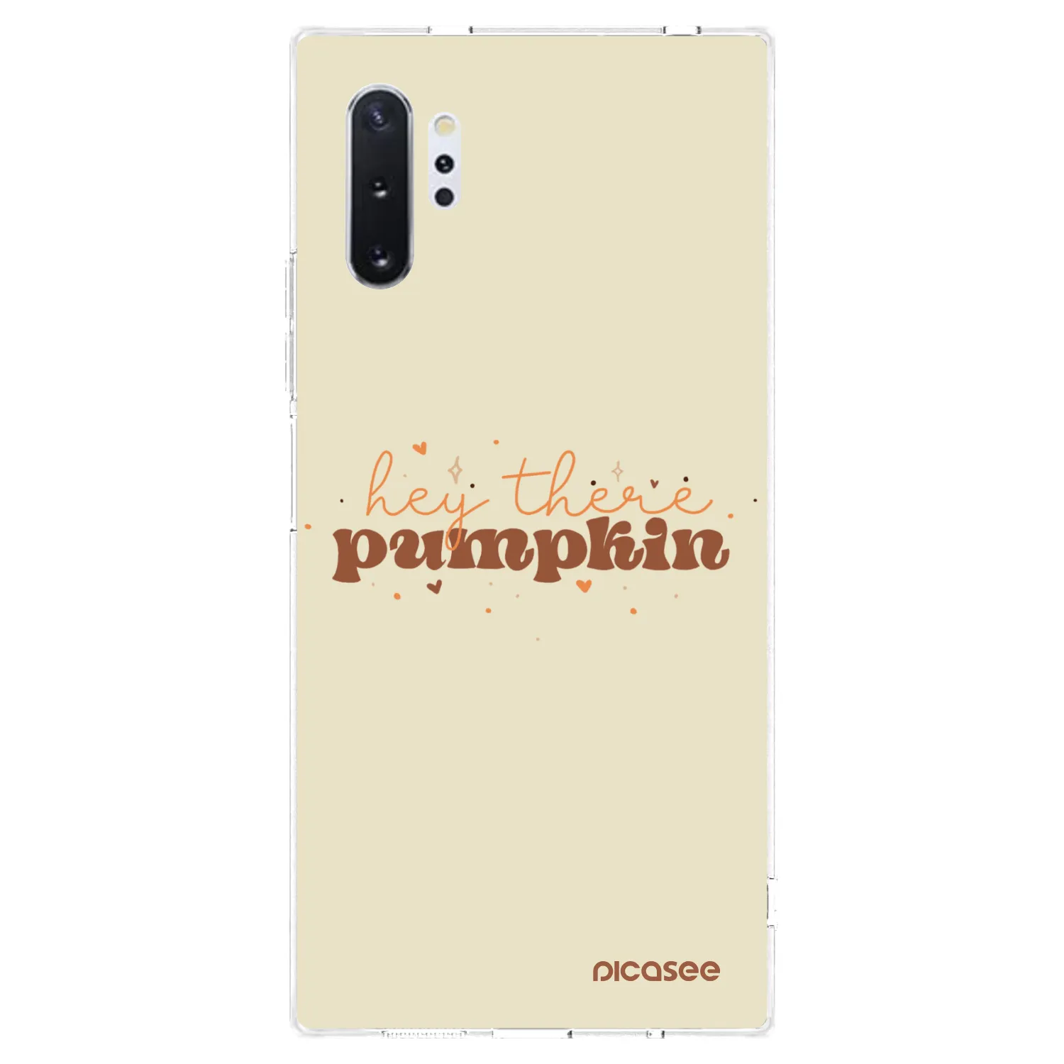 Picasee silikonový průhledný obal pro Samsung Galaxy Note 10+ N975F - Hey there pumpkin