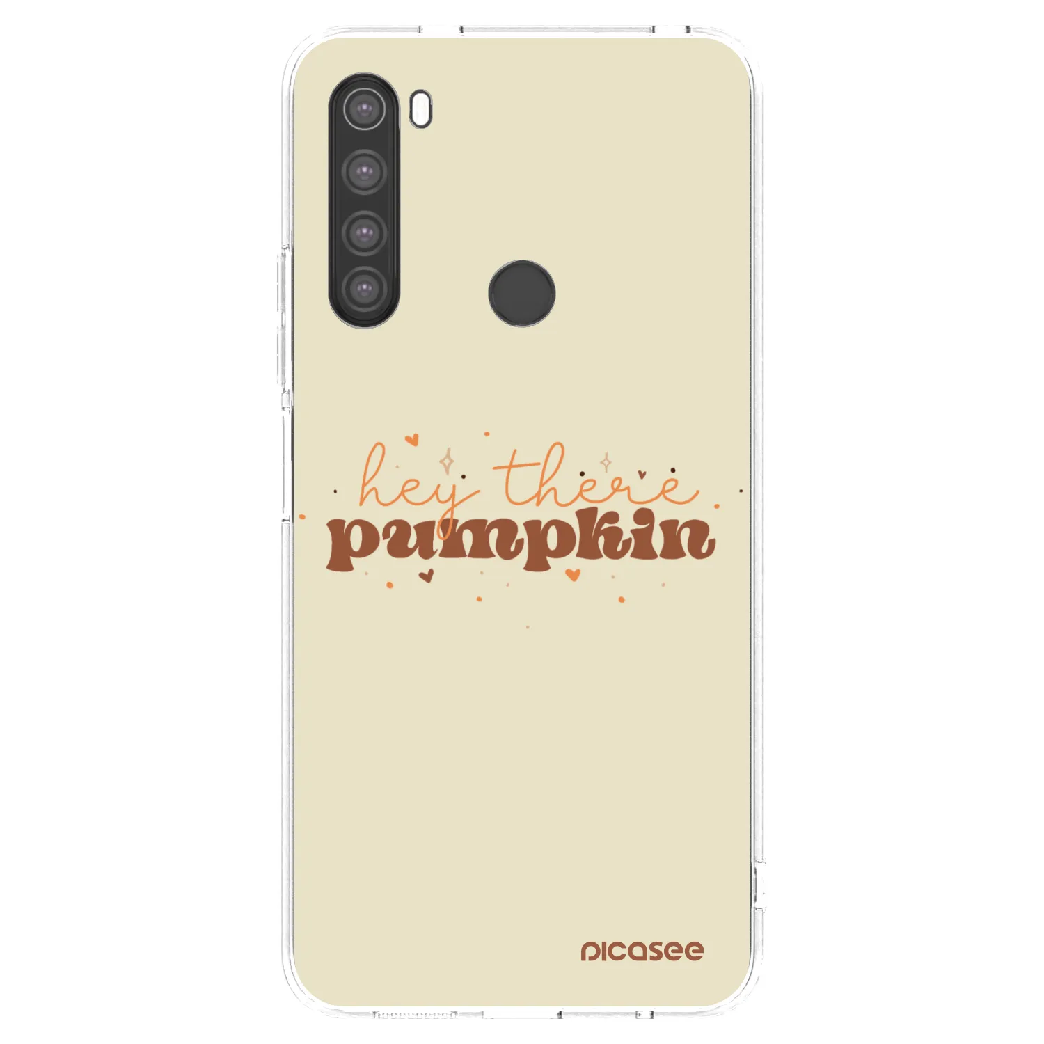 Picasee silikonový průhledný obal pro Xiaomi Redmi Note 8 - Hey there pumpkin