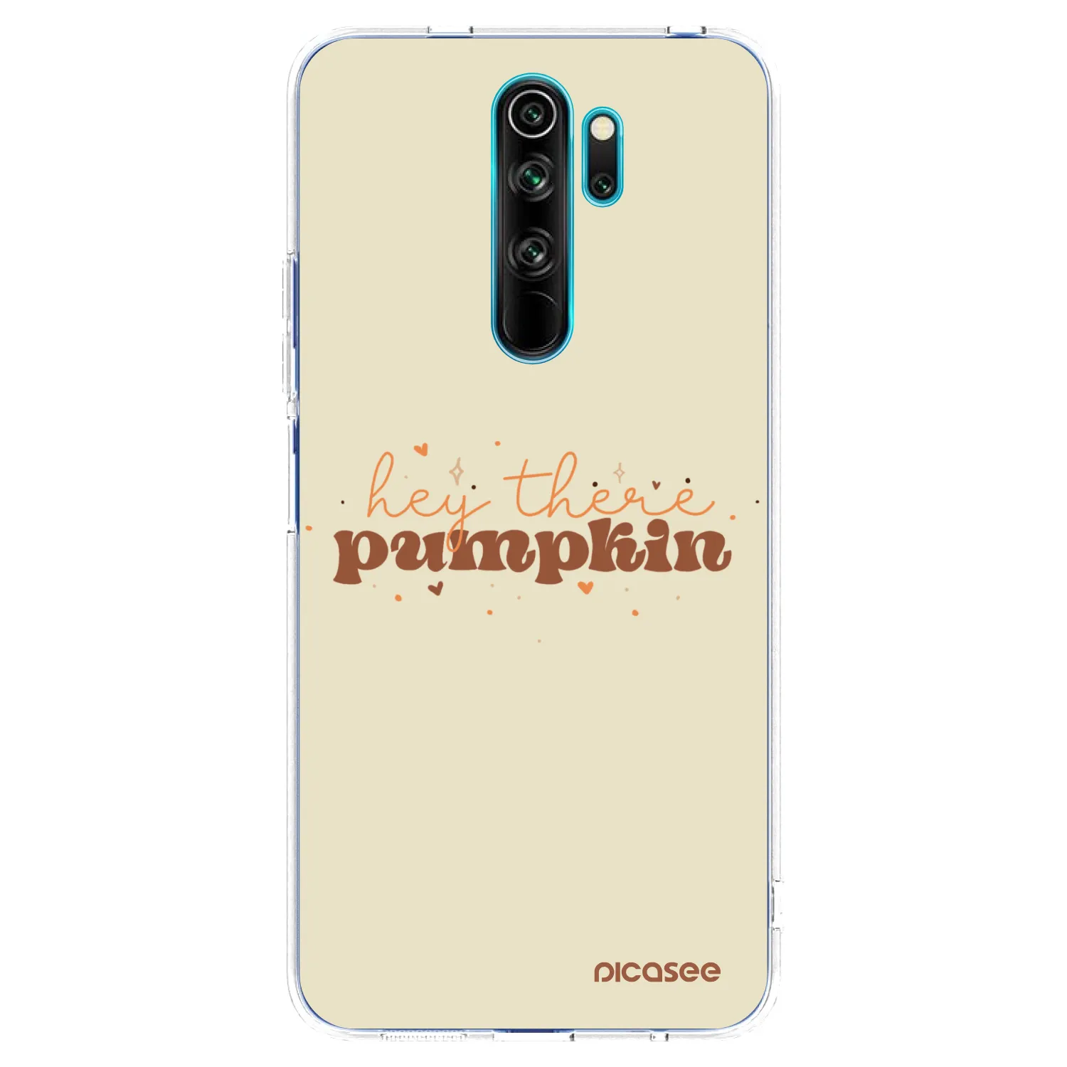 Picasee silikonový průhledný obal pro Xiaomi Redmi Note 8 Pro - Hey there pumpkin
