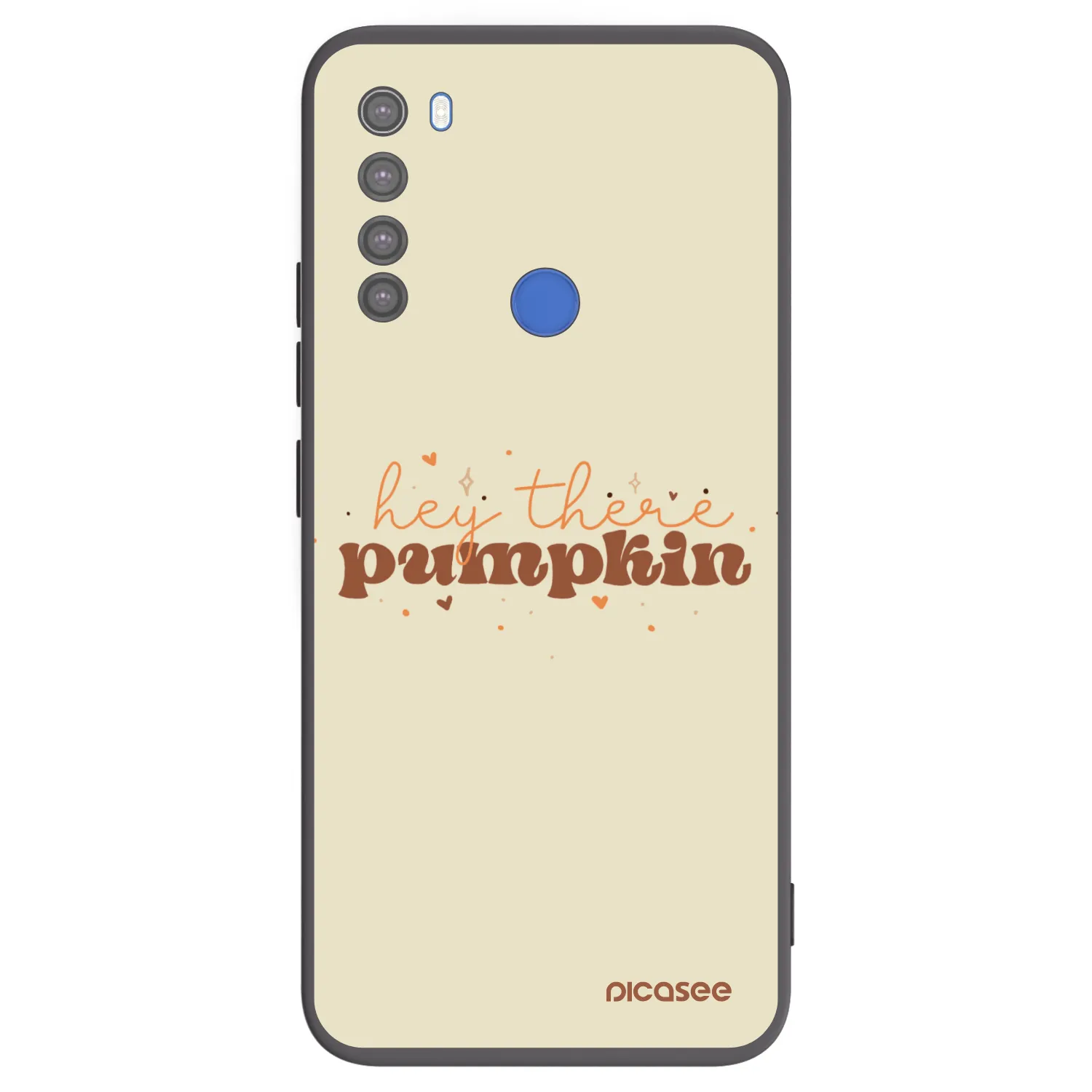 Picasee silikonový černý obal pro Xiaomi Redmi Note 8T - Hey there pumpkin